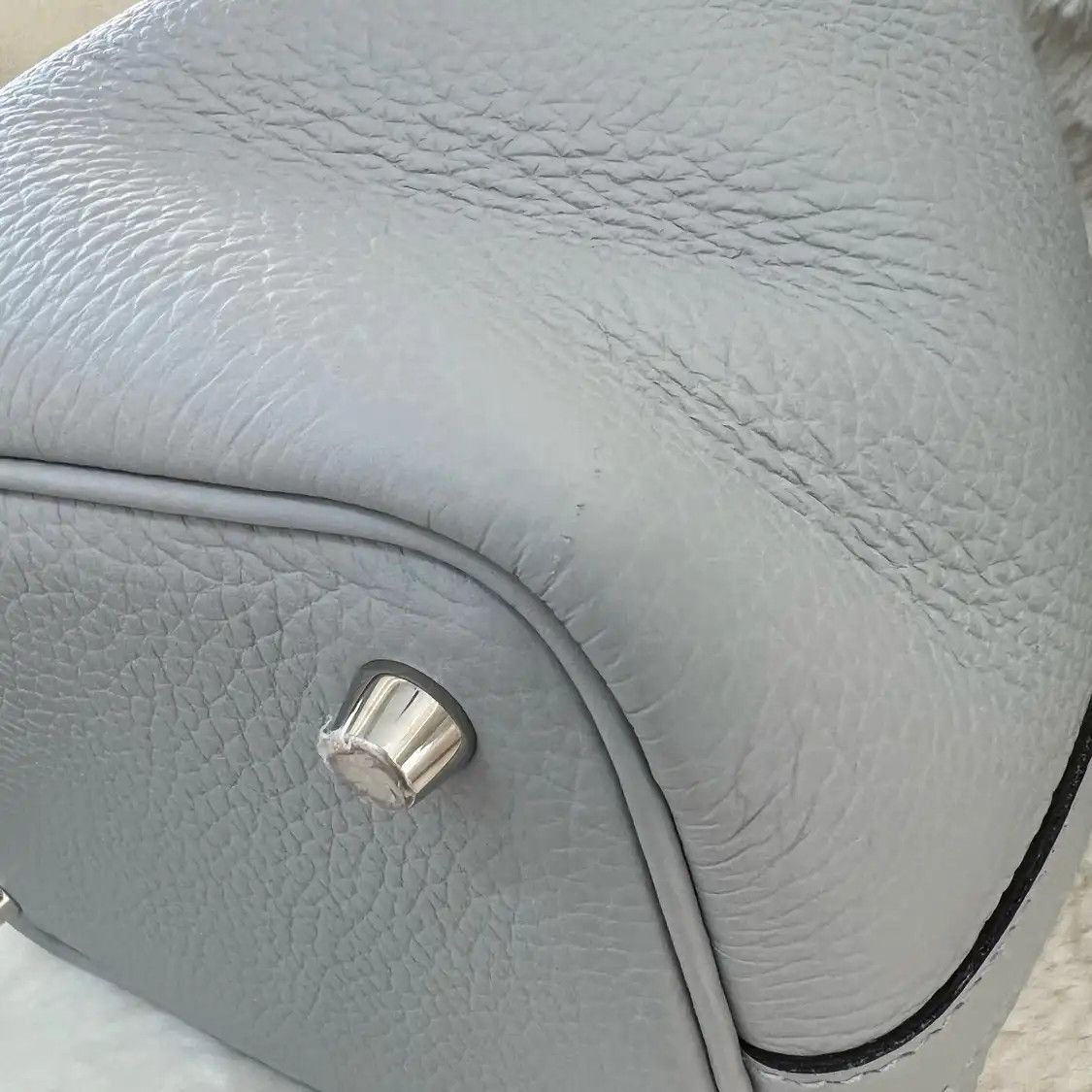 Hermes Hermes Picotin Lock 18 glacier blue Clemence cowhide leather picotin handbag sil Size ONE SIZE - 11 Thumbnail