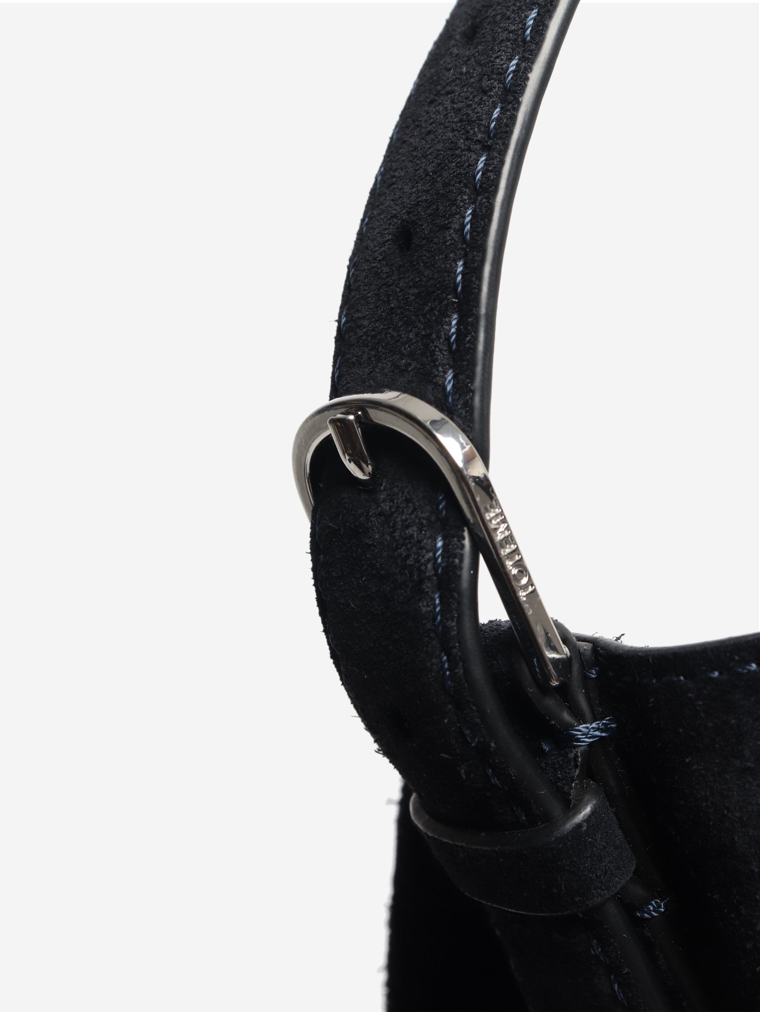 Toteme Navy suede shoulder bag Size ONE SIZE - 4 Thumbnail