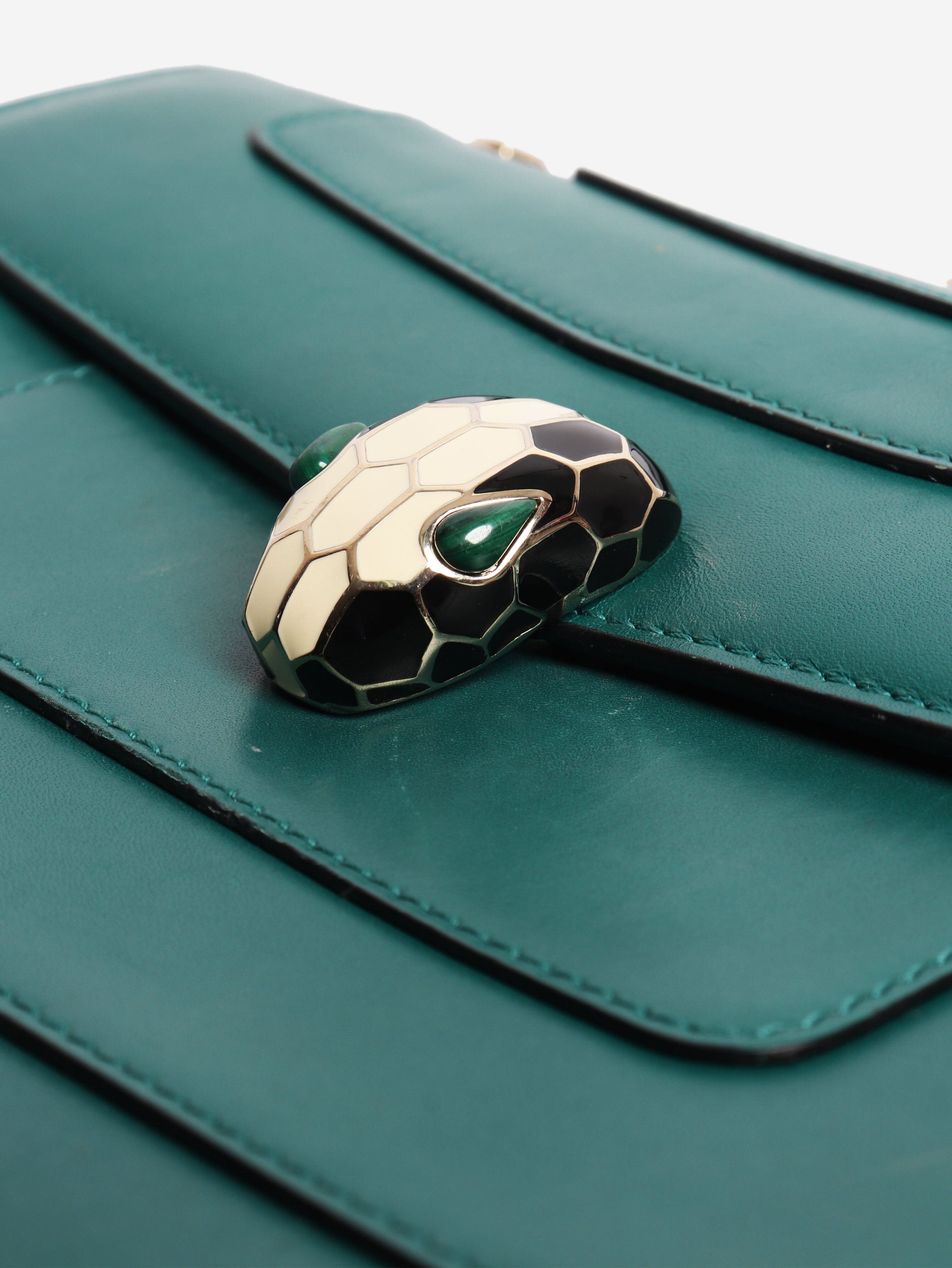 Bvlgari Green Serpenti Forever shoulder bag Size ONE SIZE - 7 Thumbnail