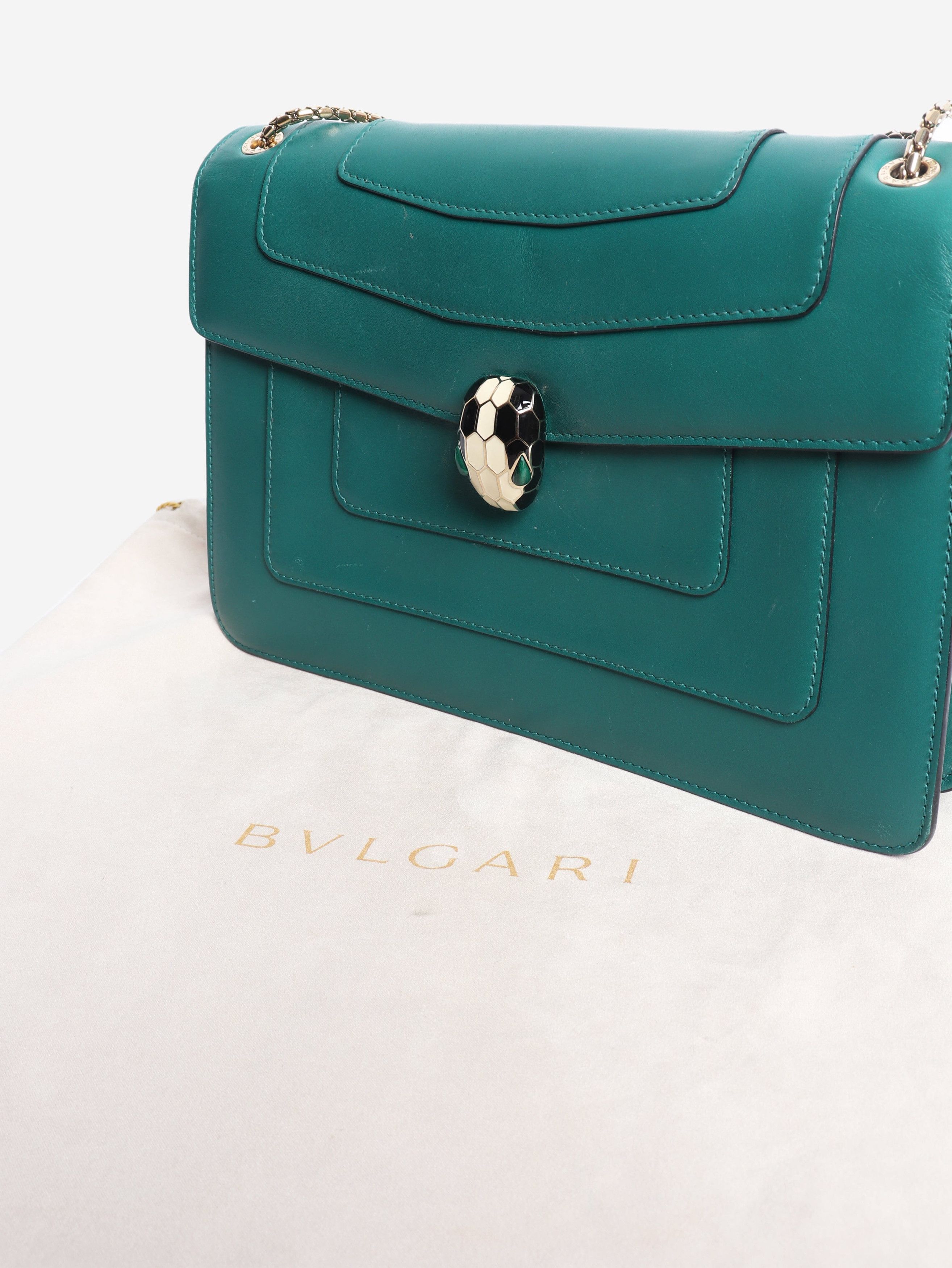 Bvlgari Green Serpenti Forever shoulder bag Size ONE SIZE - 12 Thumbnail
