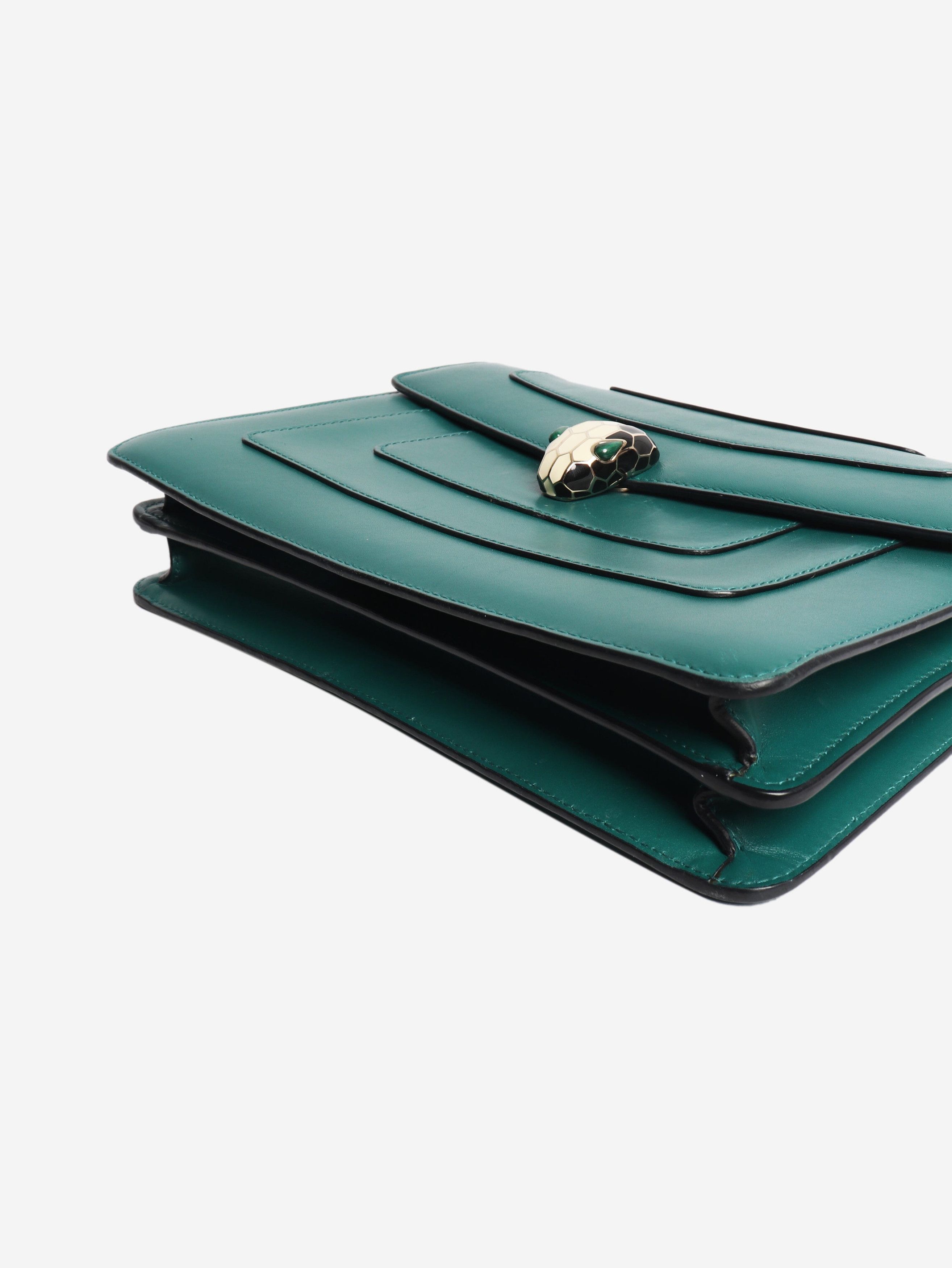 Bvlgari Green Serpenti Forever shoulder bag Size ONE SIZE - 4 Thumbnail