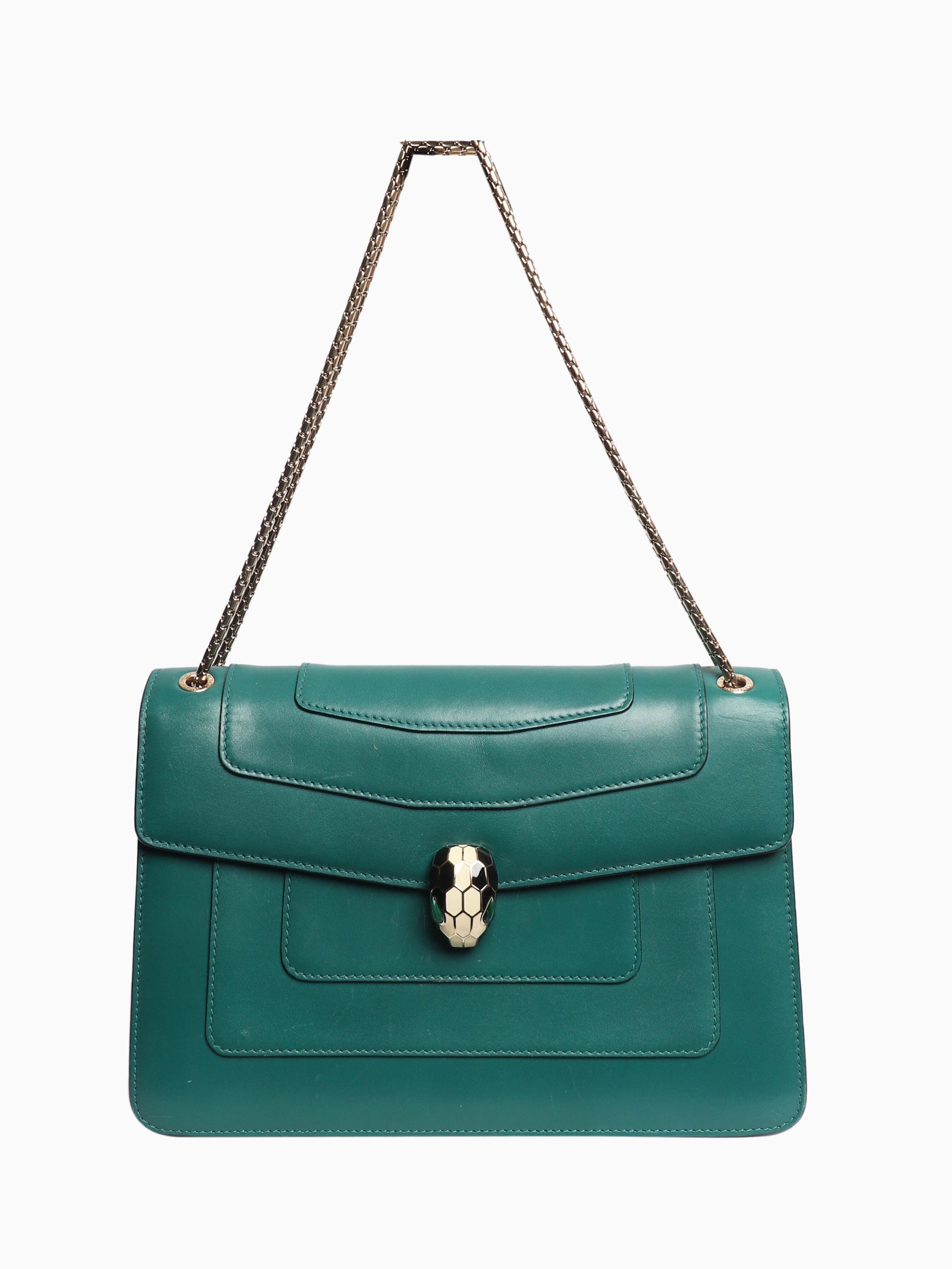 Bvlgari Green Serpenti Forever shoulder bag Size ONE SIZE - 2 Thumbnail