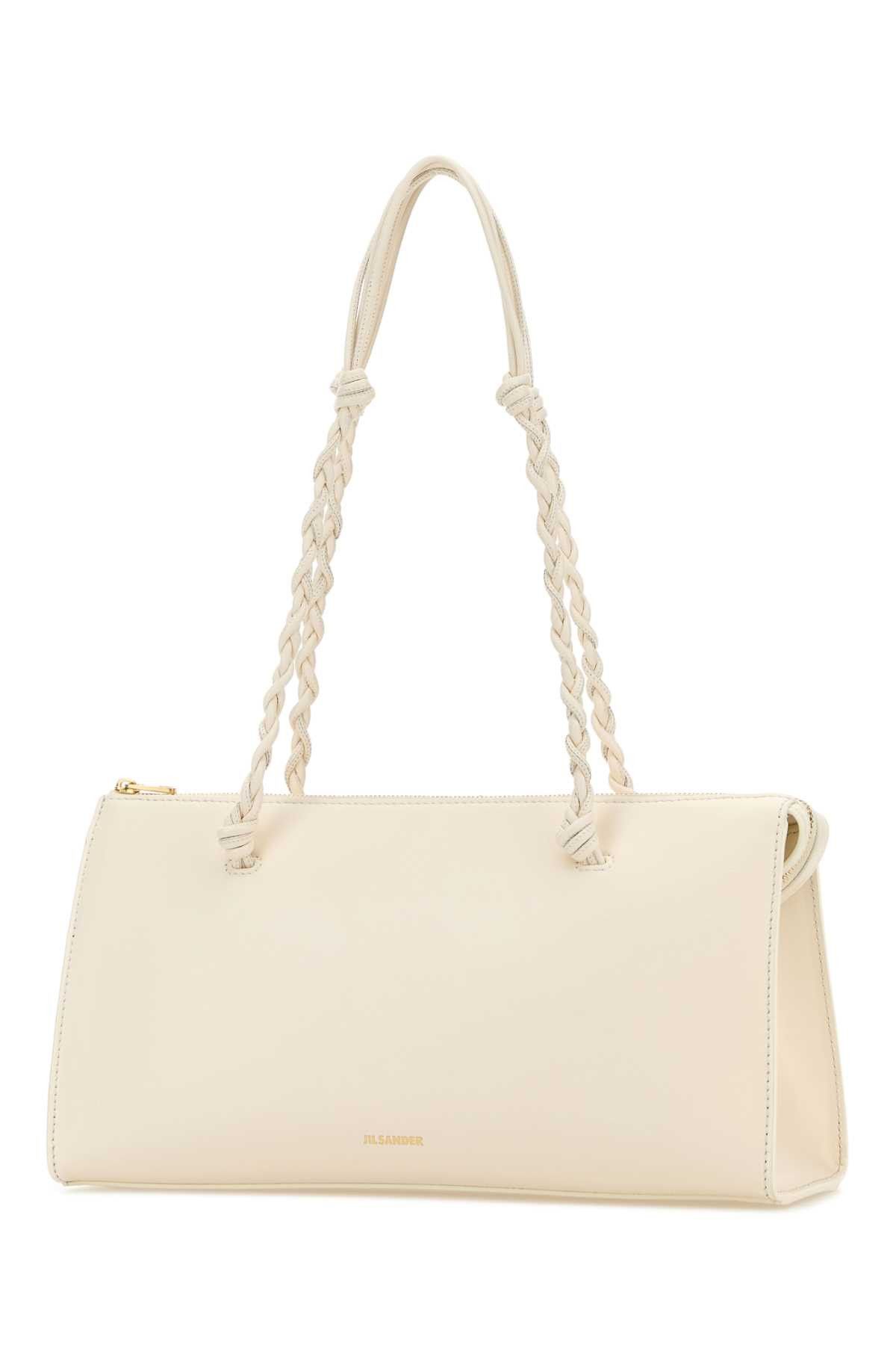 Jil Sander Ivory Leather Tangle Tent Shoulder Bag Size ONE SIZE - 2 Thumbnail