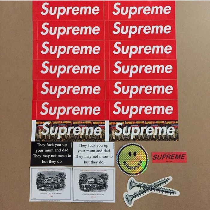 Supreme Supreme Stickers Box Logo FW16 Grailed