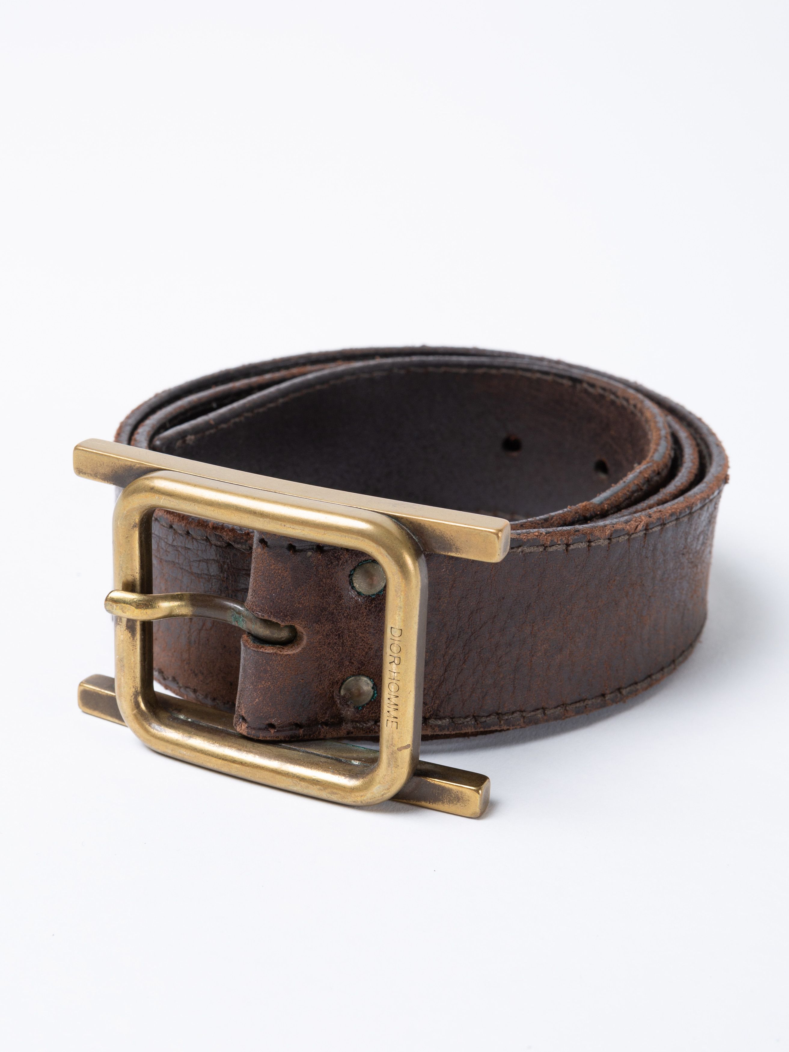 Dior × Hedi Slimane AW05 Dior Homme Hedi Slimane Brown Leather