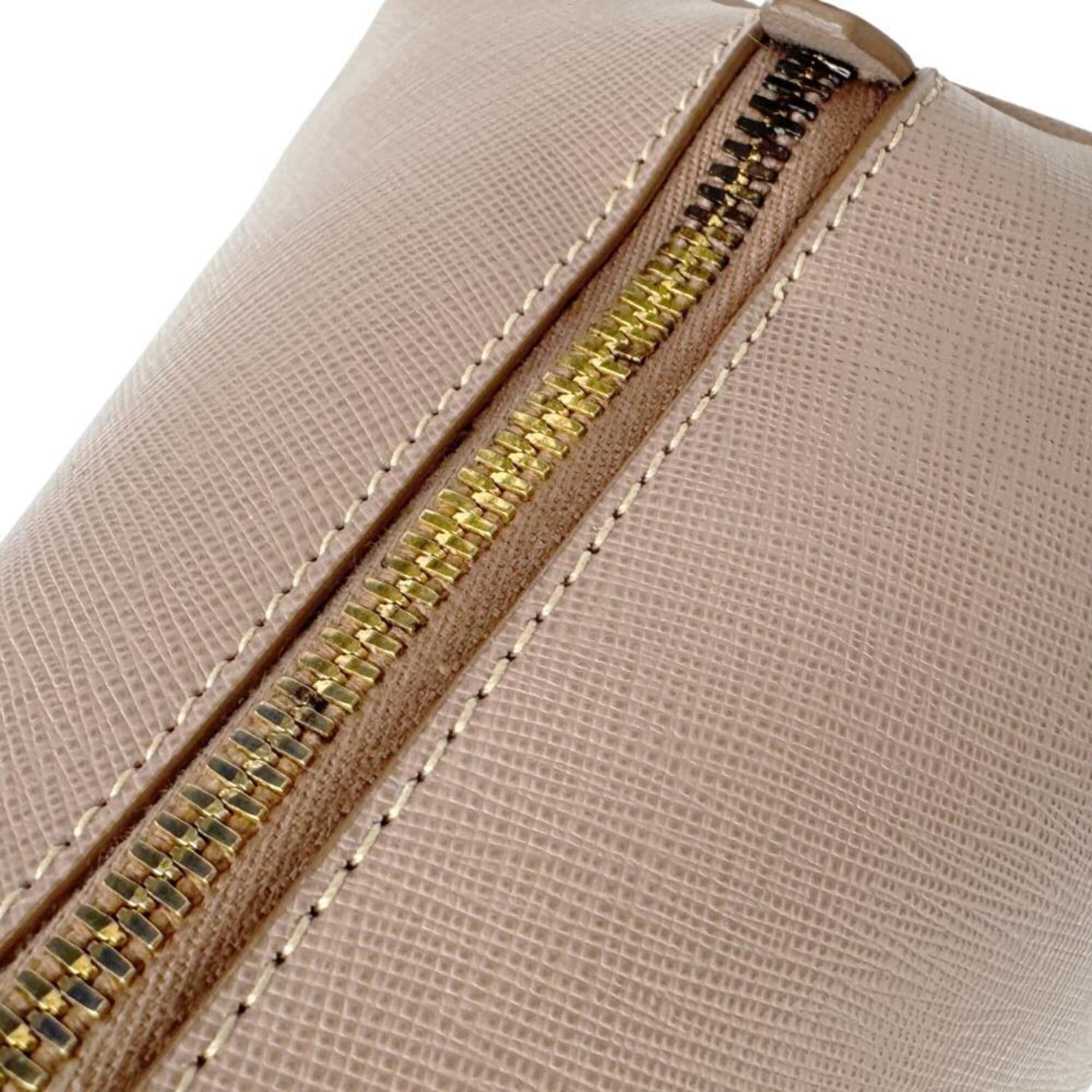 Prada PRADA Saffiano Promenade Small Shoulder Bag 1BA002 Leather Handbag Pink Beige Women's Size ONE SIZE - 13 Thumbnail