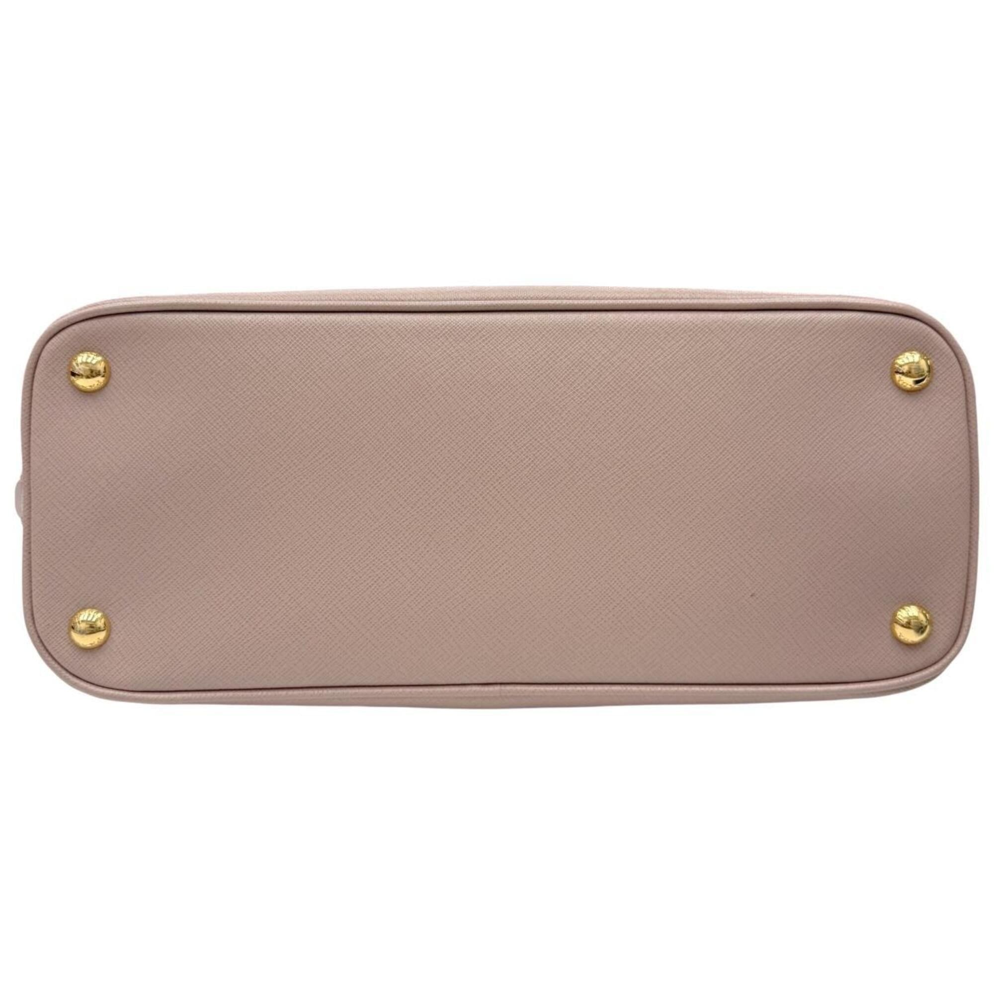 Prada PRADA Saffiano Promenade Small Shoulder Bag 1BA002 Leather Handbag Pink Beige Women's Size ONE SIZE - 5 Thumbnail