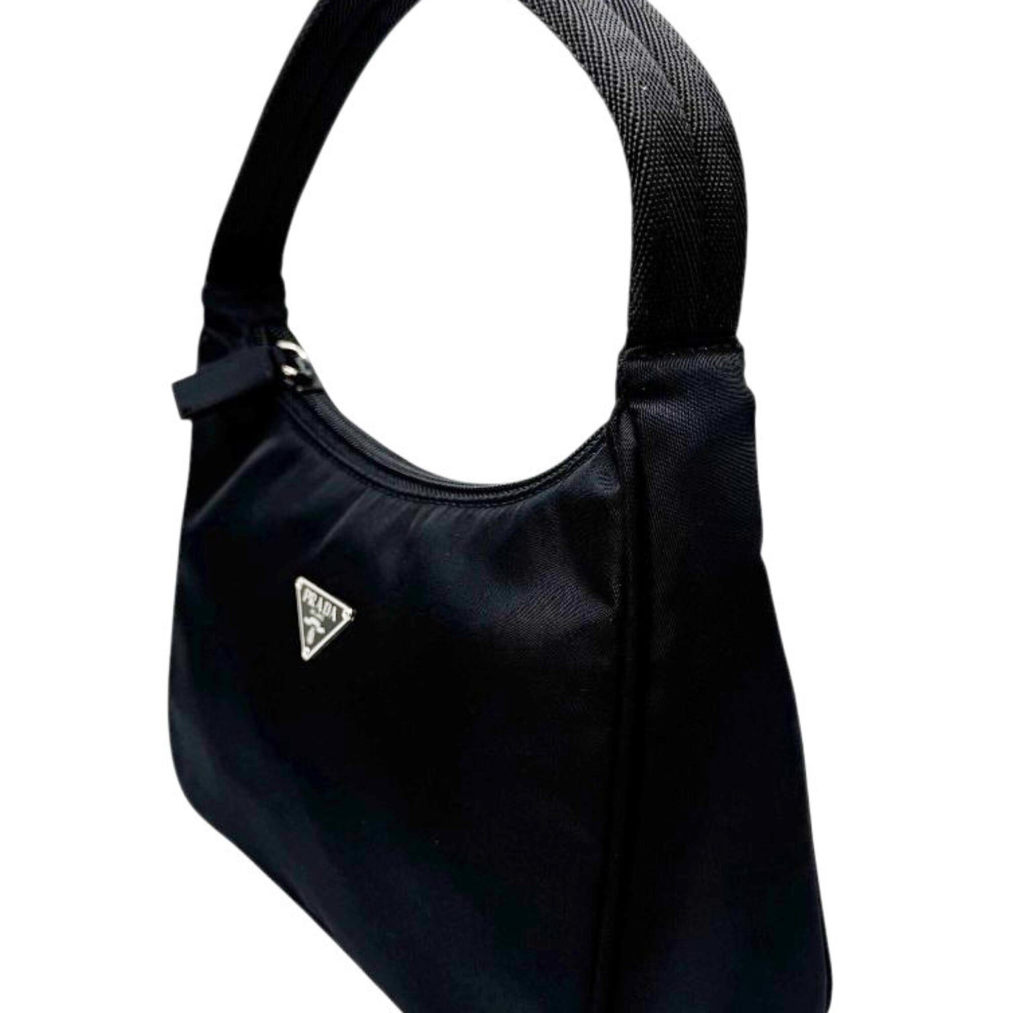 Prada Prada Shoulder Bag Mini Nylon Black Handbag Pouch Women's Size ONE SIZE - 3 Thumbnail