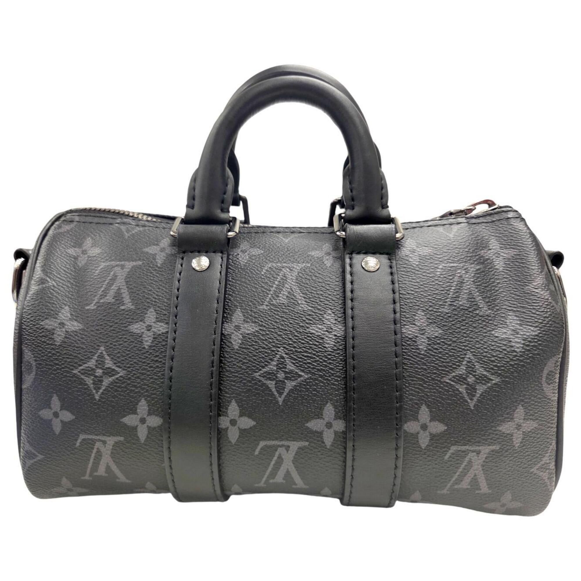 Louis Vuitton LOUIS VUITTON M46271 Keepall Bandoulière 25 Monogram Eclipse Shoulder Bag Boston for Men and Women Size ONE SIZE - 2 Thumbnail