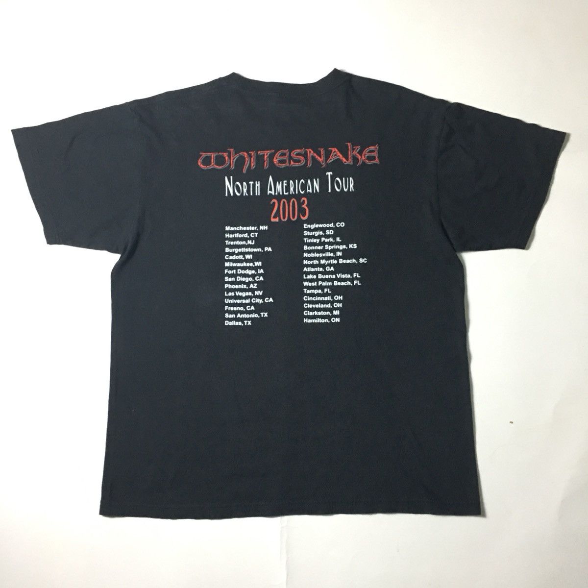 Band Tees × Vintage Whitesnake North America Tour 03’ Vtg Tee Size US L / EU 52-54 / 3 - 2 Thumbnail