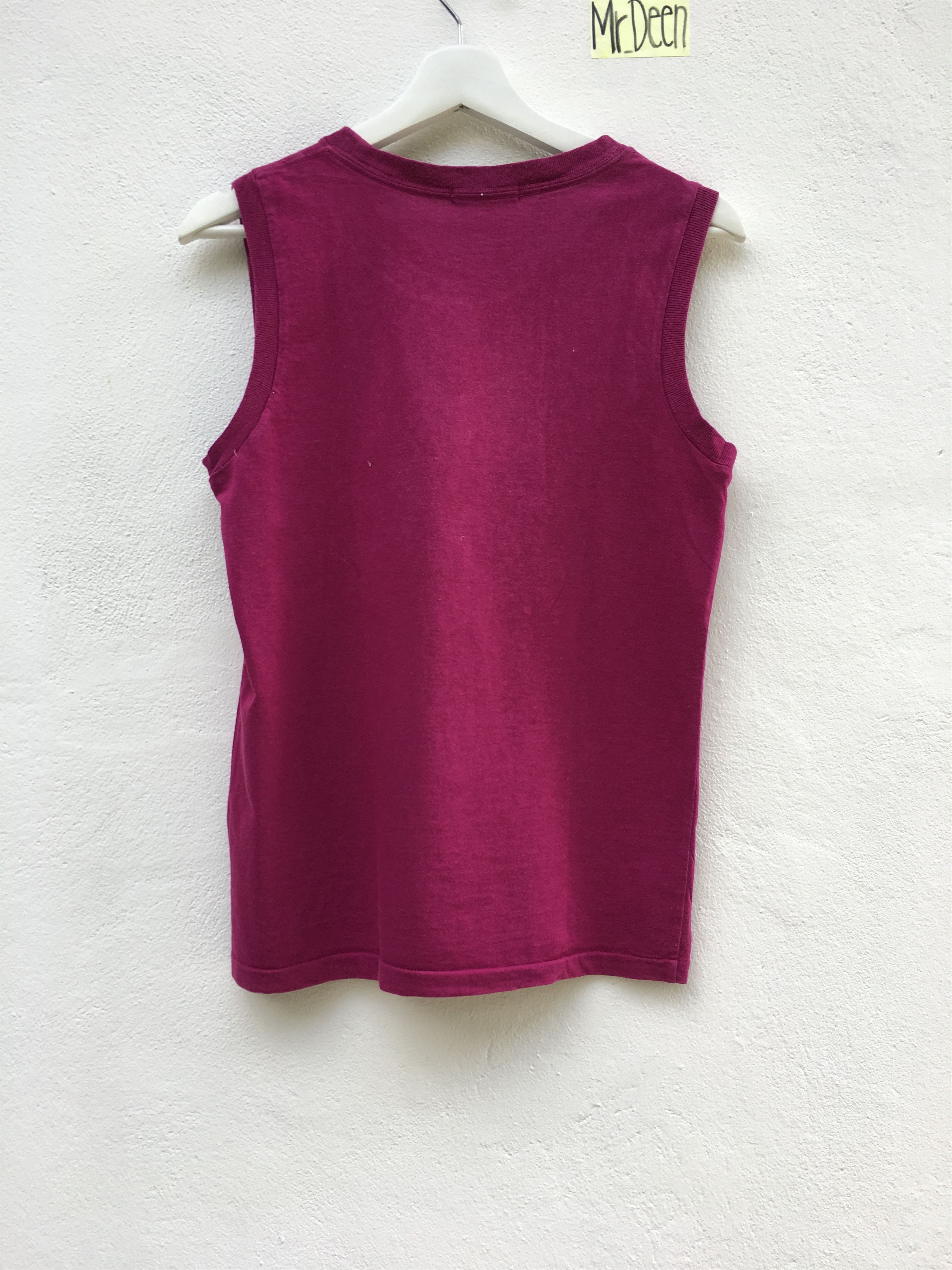 CABANE de ZUCCa Final Drop! ZUCCA Sleeveless Maroon Tanker Shirt Size US S / EU 44-46 / 1 - 6 Thumbnail