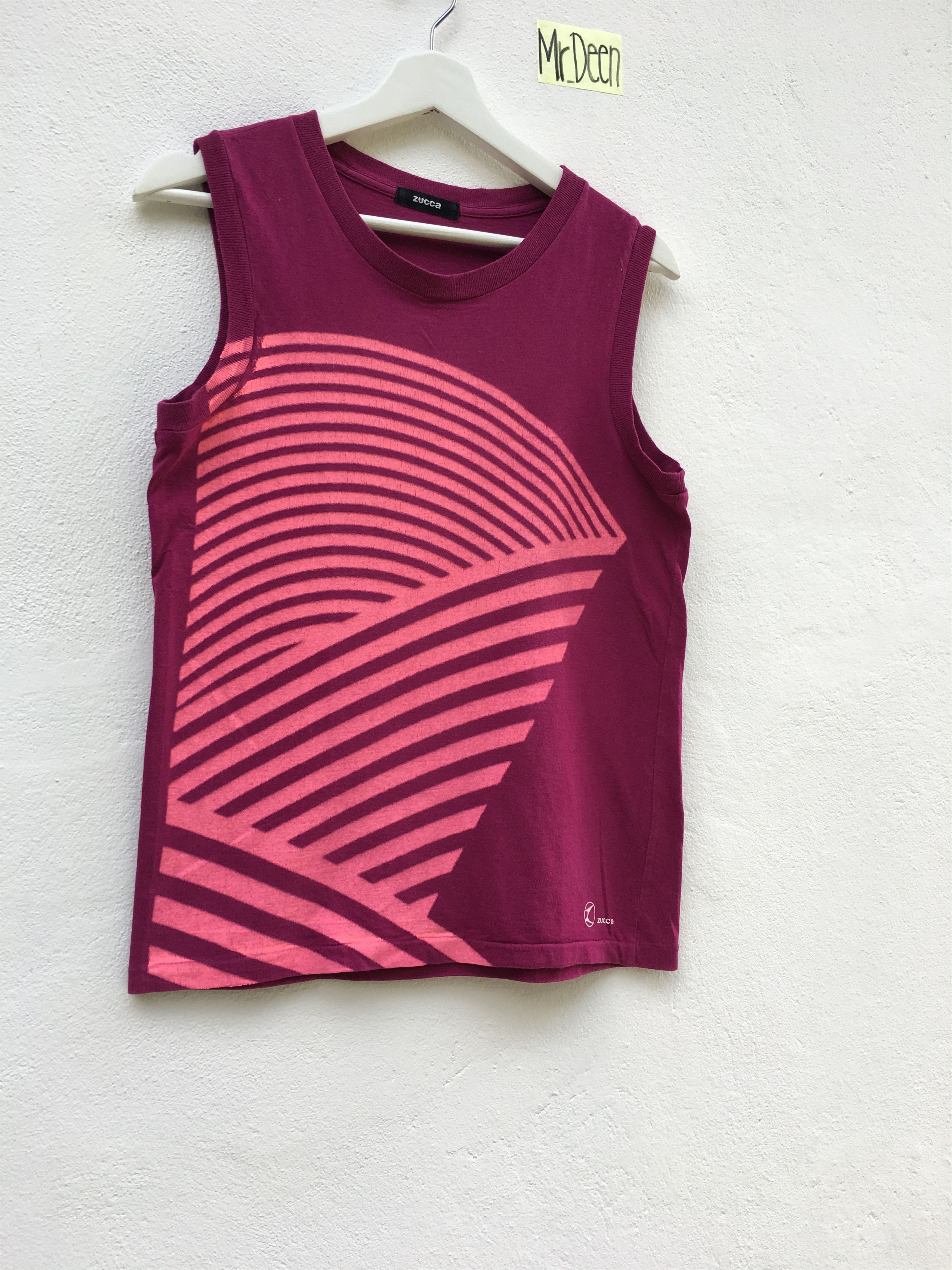 CABANE de ZUCCa Final Drop! ZUCCA Sleeveless Maroon Tanker Shirt Size US S / EU 44-46 / 1 - 2 Thumbnail