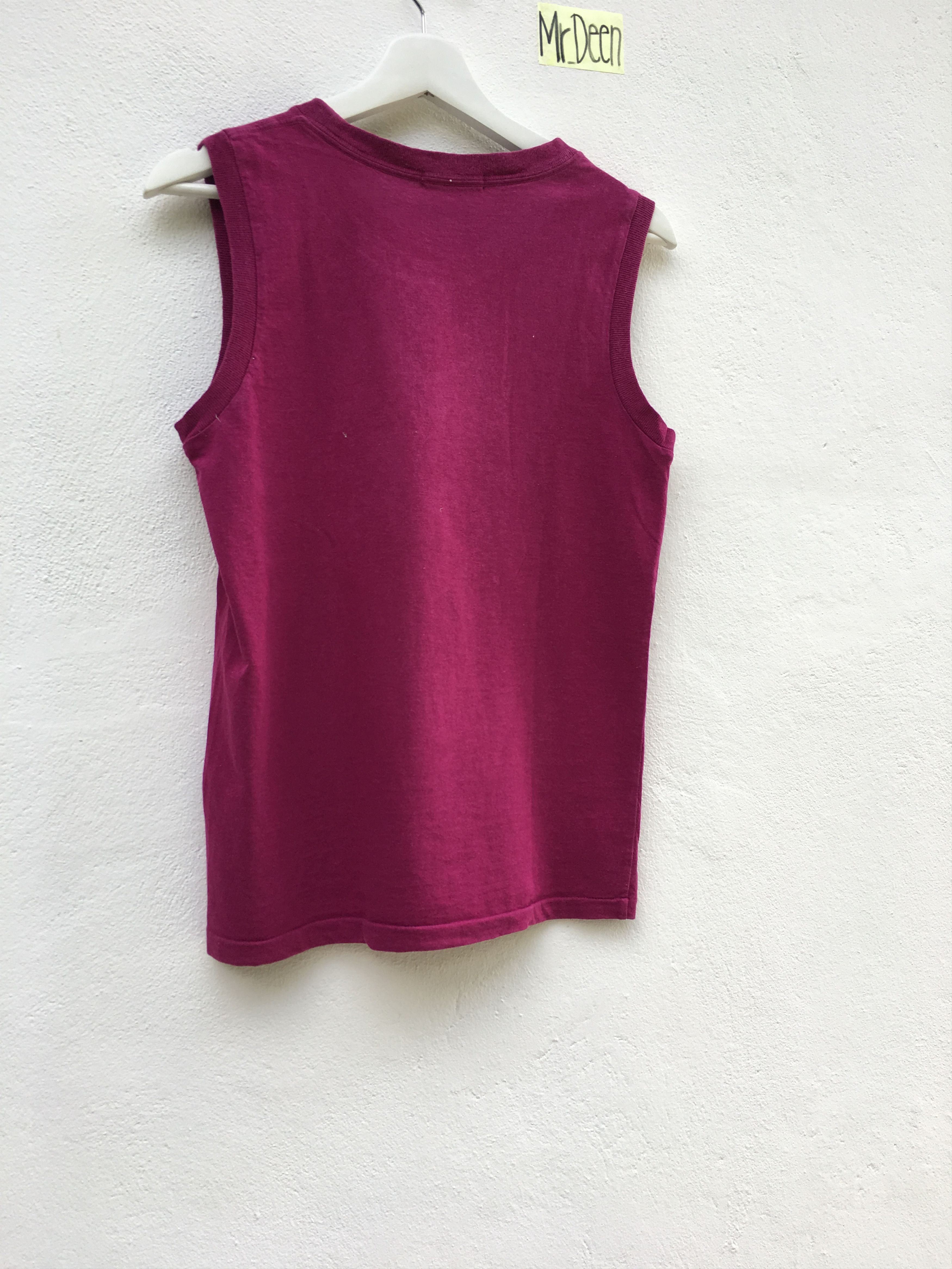 CABANE de ZUCCa Final Drop! ZUCCA Sleeveless Maroon Tanker Shirt Size US S / EU 44-46 / 1 - 7 Thumbnail