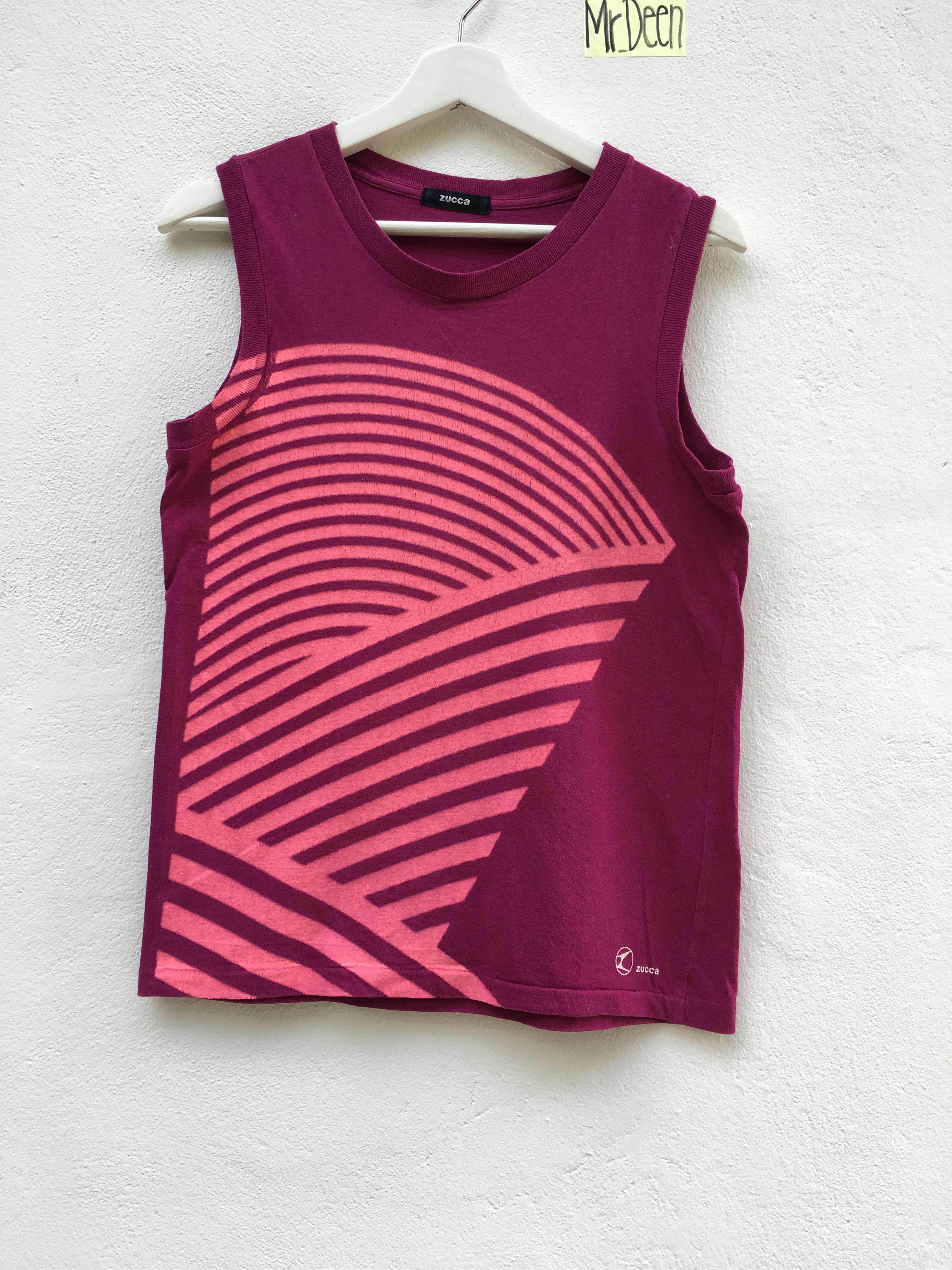 CABANE de ZUCCa Final Drop! ZUCCA Sleeveless Maroon Tanker Shirt Size US S / EU 44-46 / 1 - 1 Thumbnail