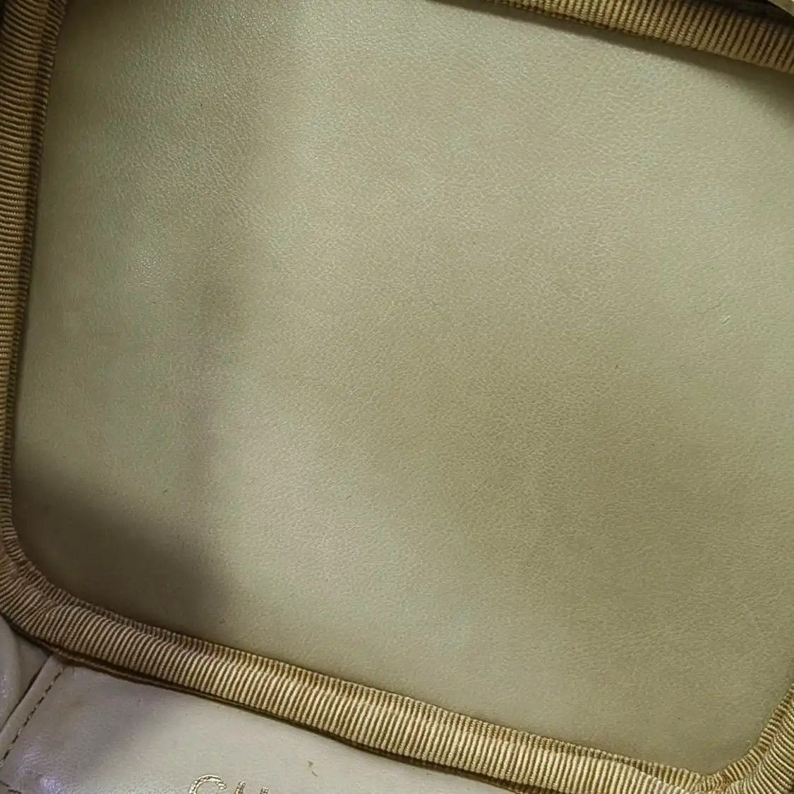 Chanel CHANEL white pebbled cowhide leather vanity case vanity case handbag gold hardwa Size ONE SIZE - 9 Thumbnail