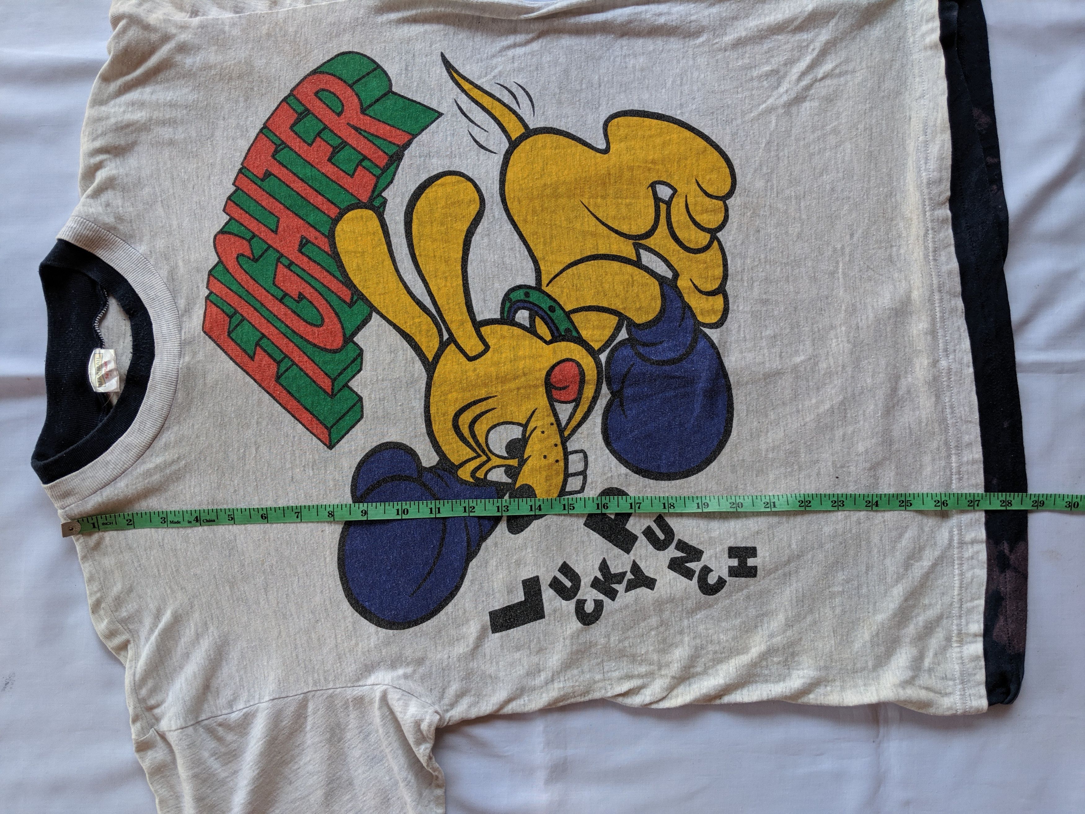Marvel Comics × Vintage vintage 90s Lucky punch fighter big print bothside logo Size US L / EU 52-54 / 3 - 3 Thumbnail