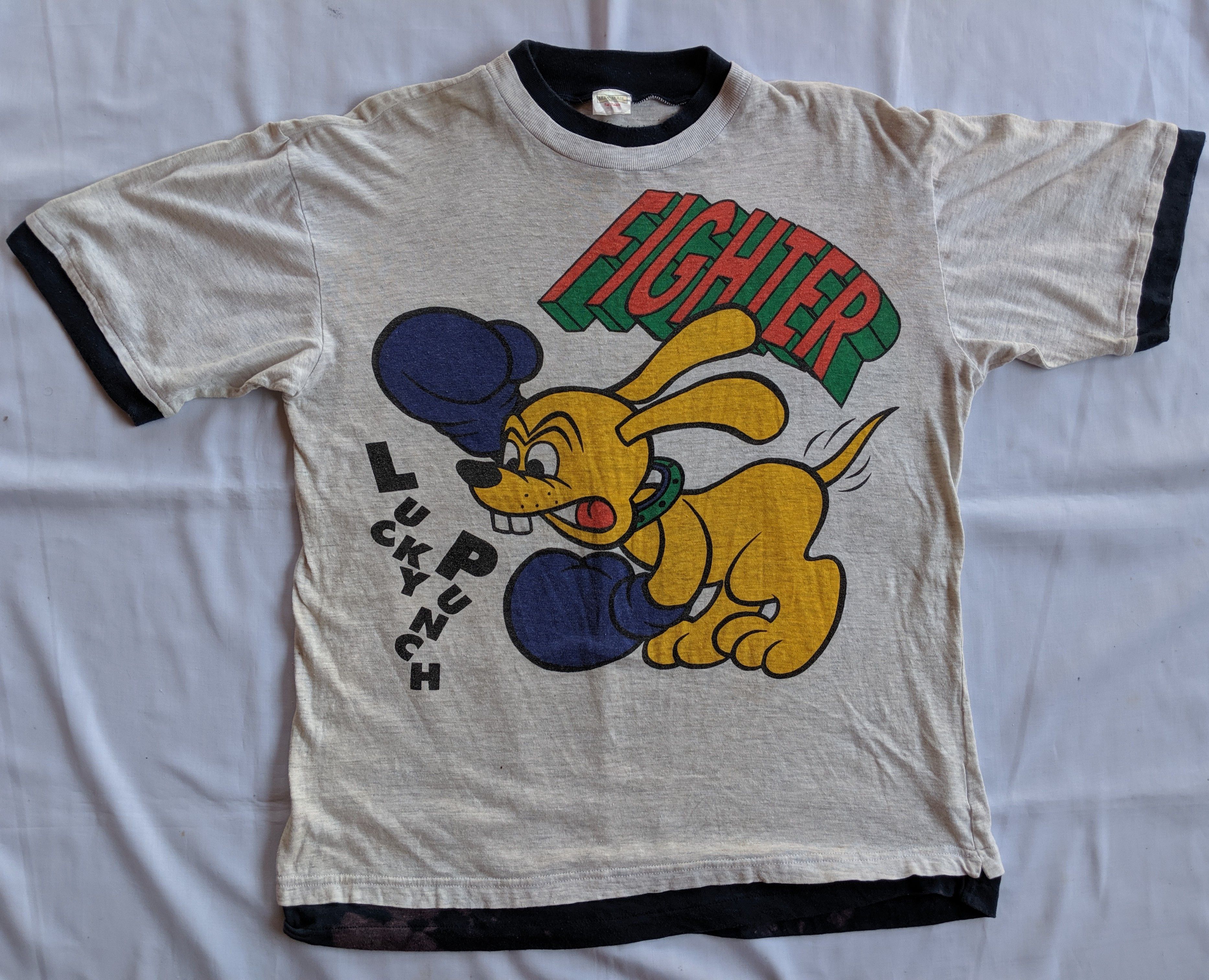 Marvel Comics × Vintage vintage 90s Lucky punch fighter big print bothside logo Size US L / EU 52-54 / 3 - 1 Thumbnail