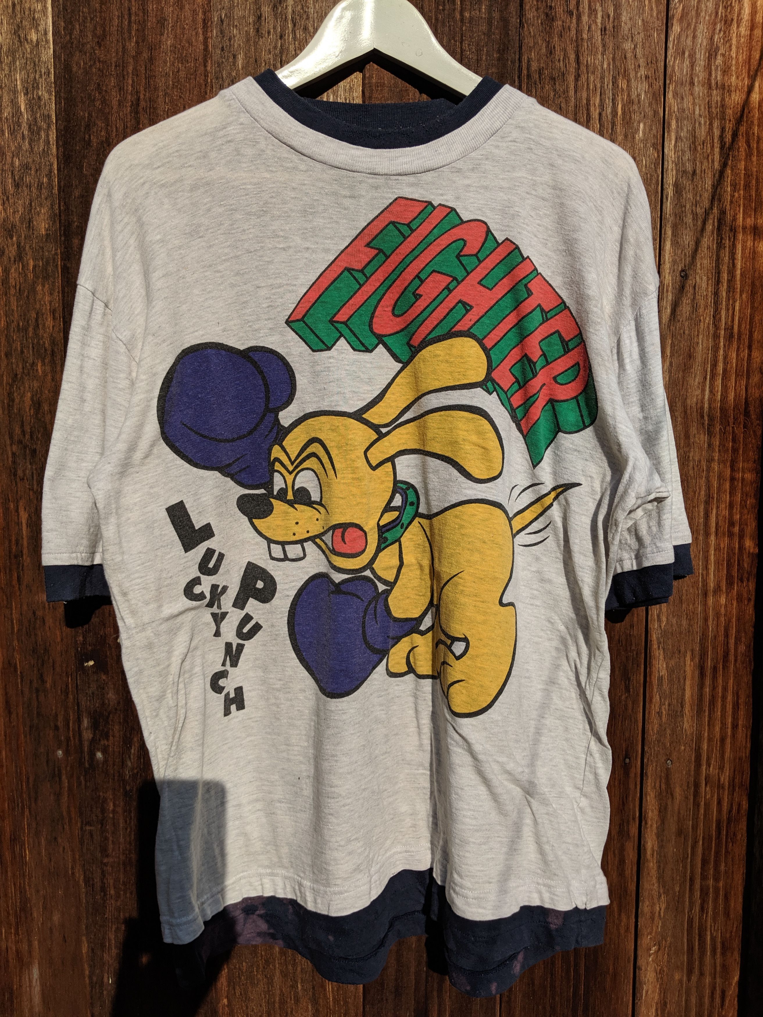 Marvel Comics × Vintage vintage 90s Lucky punch fighter big print bothside logo Size US L / EU 52-54 / 3 - 5 Thumbnail