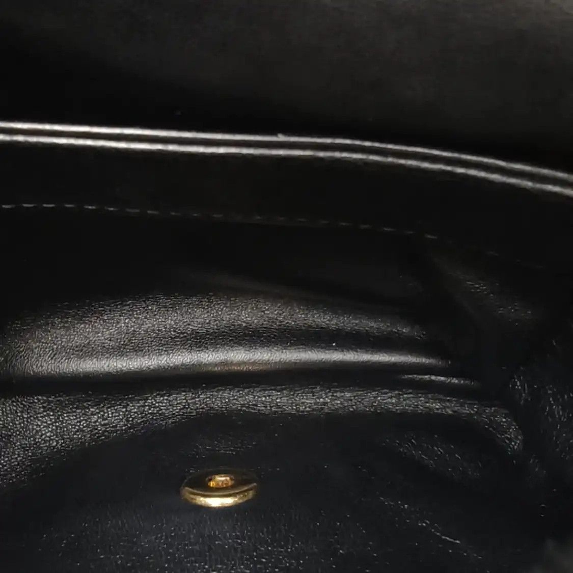 Chanel CHANEL Small black woolen crossbody bag gold hardware Size ONE SIZE - 6 Thumbnail
