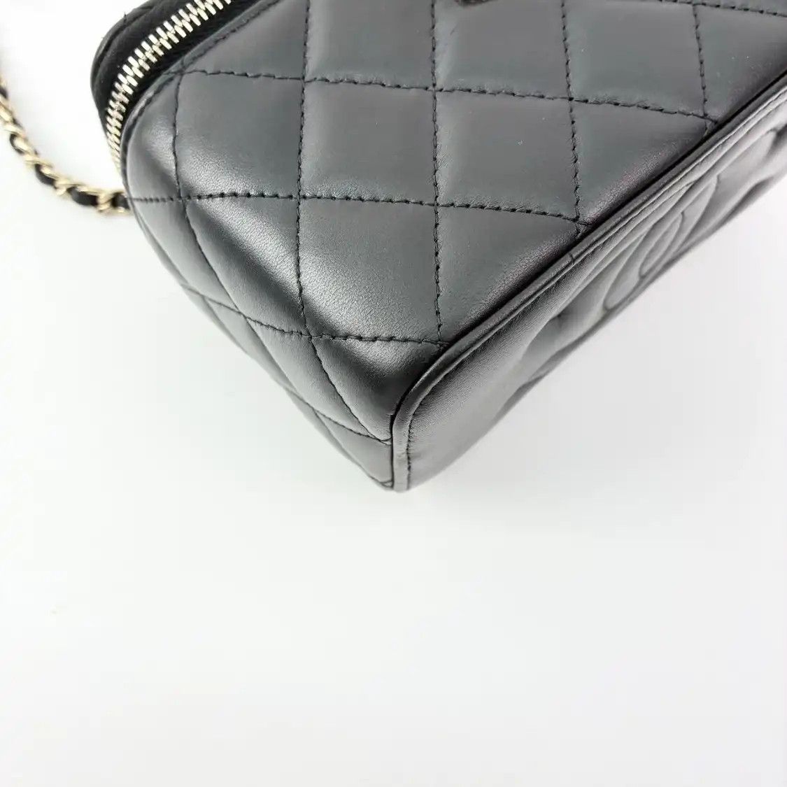 Chanel CHANEL box bag black sheepskin quilted shoulder bag gold hardware Size ONE SIZE - 9 Thumbnail