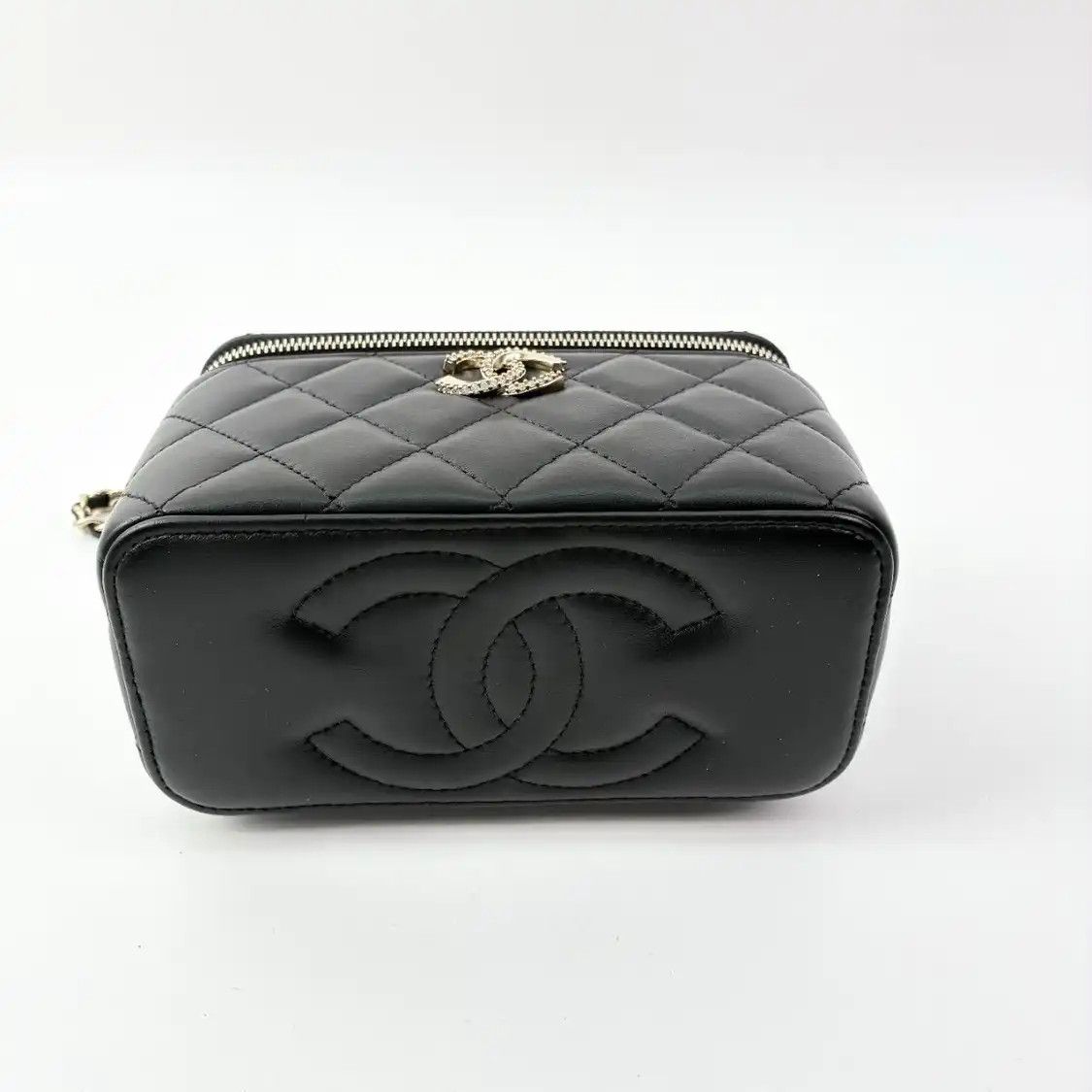 Chanel CHANEL box bag black sheepskin quilted shoulder bag gold hardware Size ONE SIZE - 5 Thumbnail