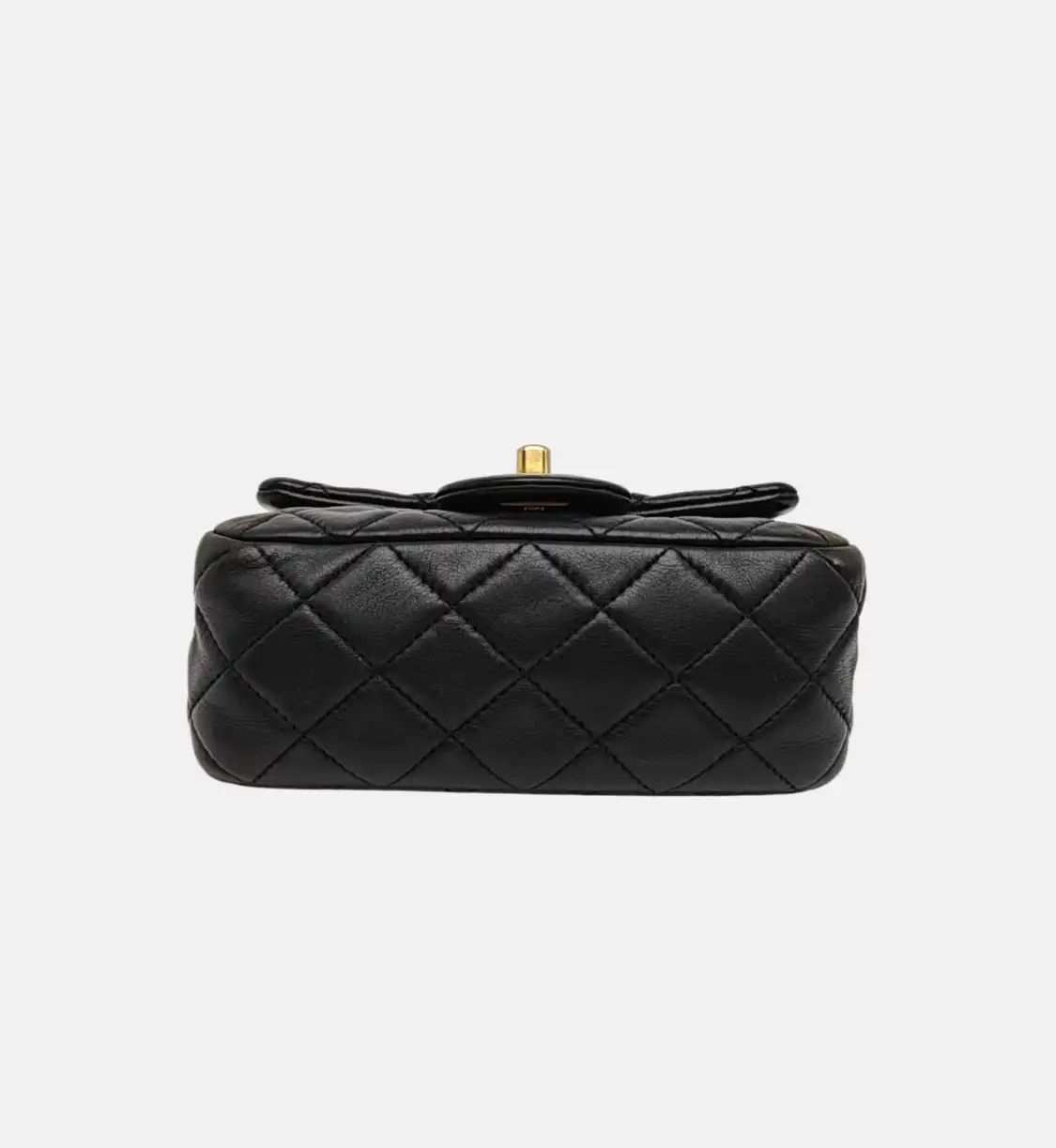 Chanel CHANEL CLASSIC FLAP mini black sheepskin quilted flap bag chain bag shoulder han Size ONE SIZE - 6 Thumbnail