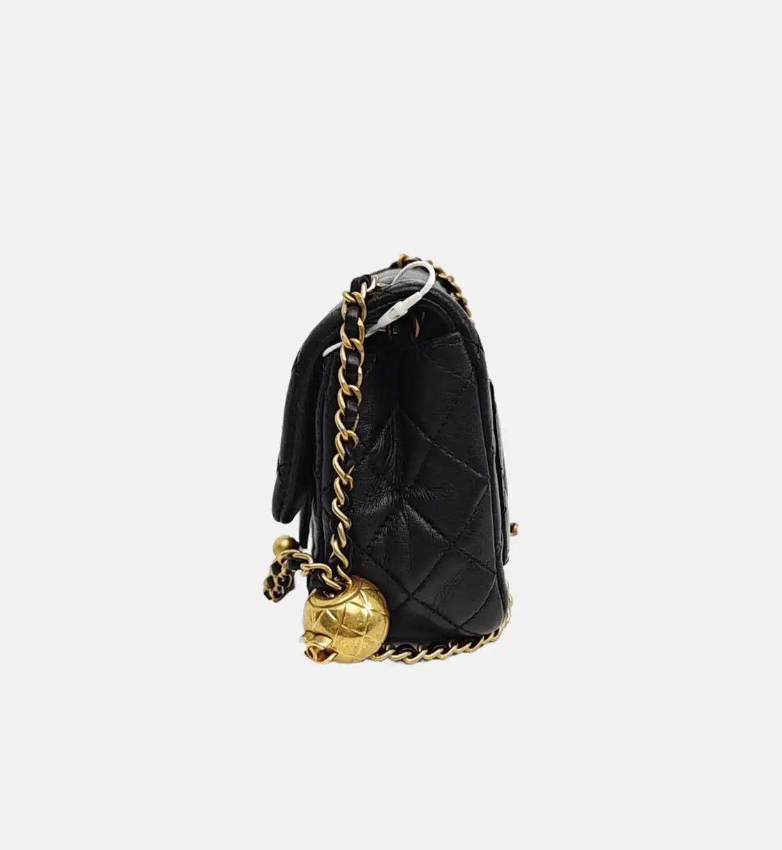 Chanel CHANEL CLASSIC FLAP mini black sheepskin quilted flap bag chain bag shoulder han Size ONE SIZE - 3 Thumbnail