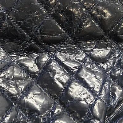 Chanel CHANEL tote bag navy blue cowhide leather quilted shoulder bag handbag silver ha Size ONE SIZE - 13 Thumbnail