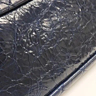 Chanel CHANEL tote bag navy blue cowhide leather quilted shoulder bag handbag silver ha Size ONE SIZE - 15 Thumbnail