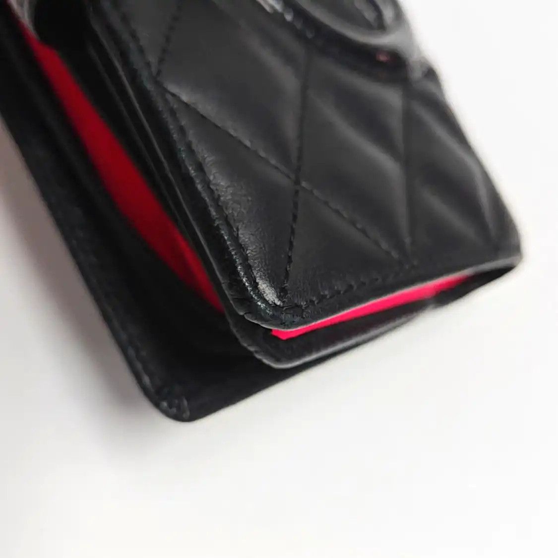 Chanel CHANEL CAMBON black cowhide leather quilted wallet silver hardware 17 Size ONE SIZE - 13 Thumbnail