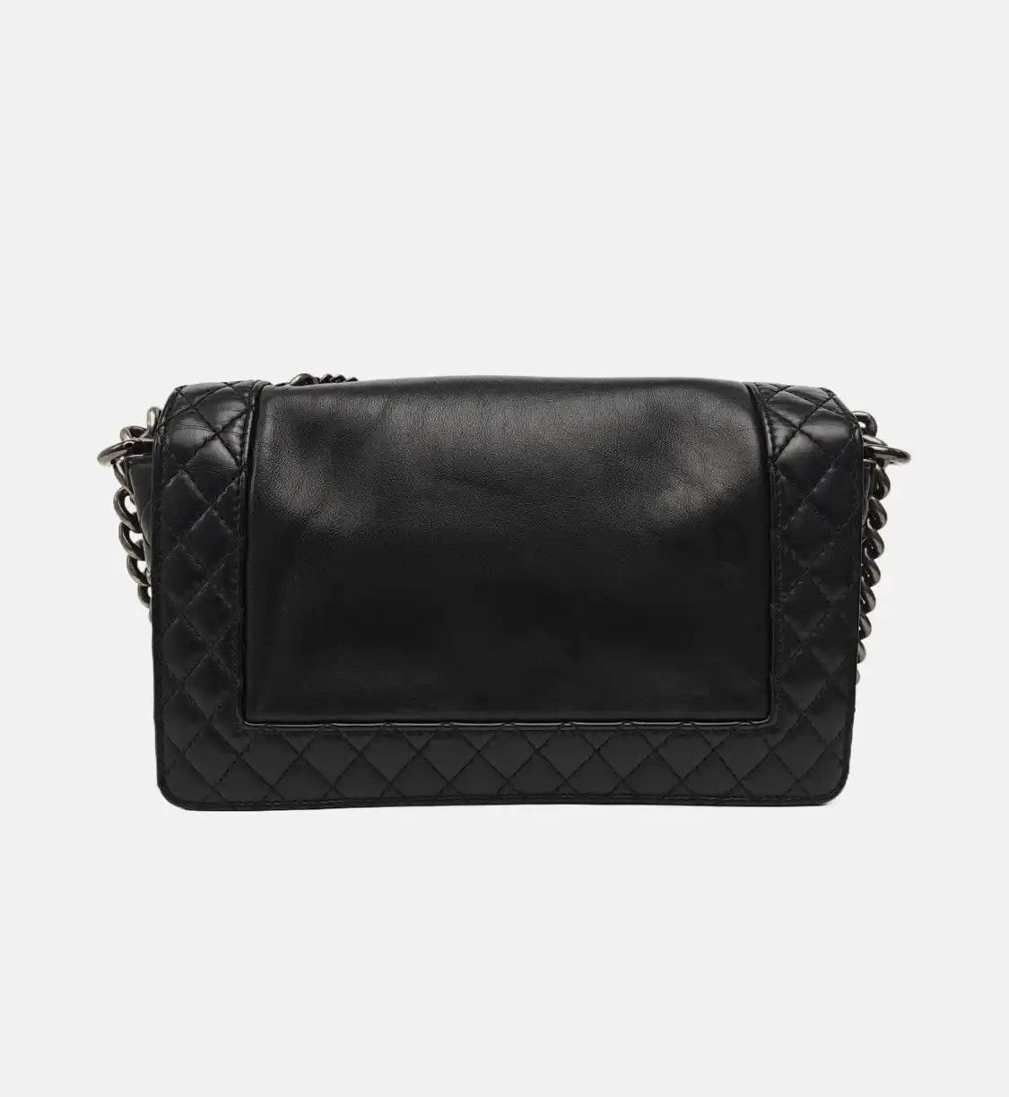 Chanel CHANEL BOY CHANEL Medium black cowhide leather shoulder bag crossbody bag silver Size ONE SIZE - 5 Thumbnail