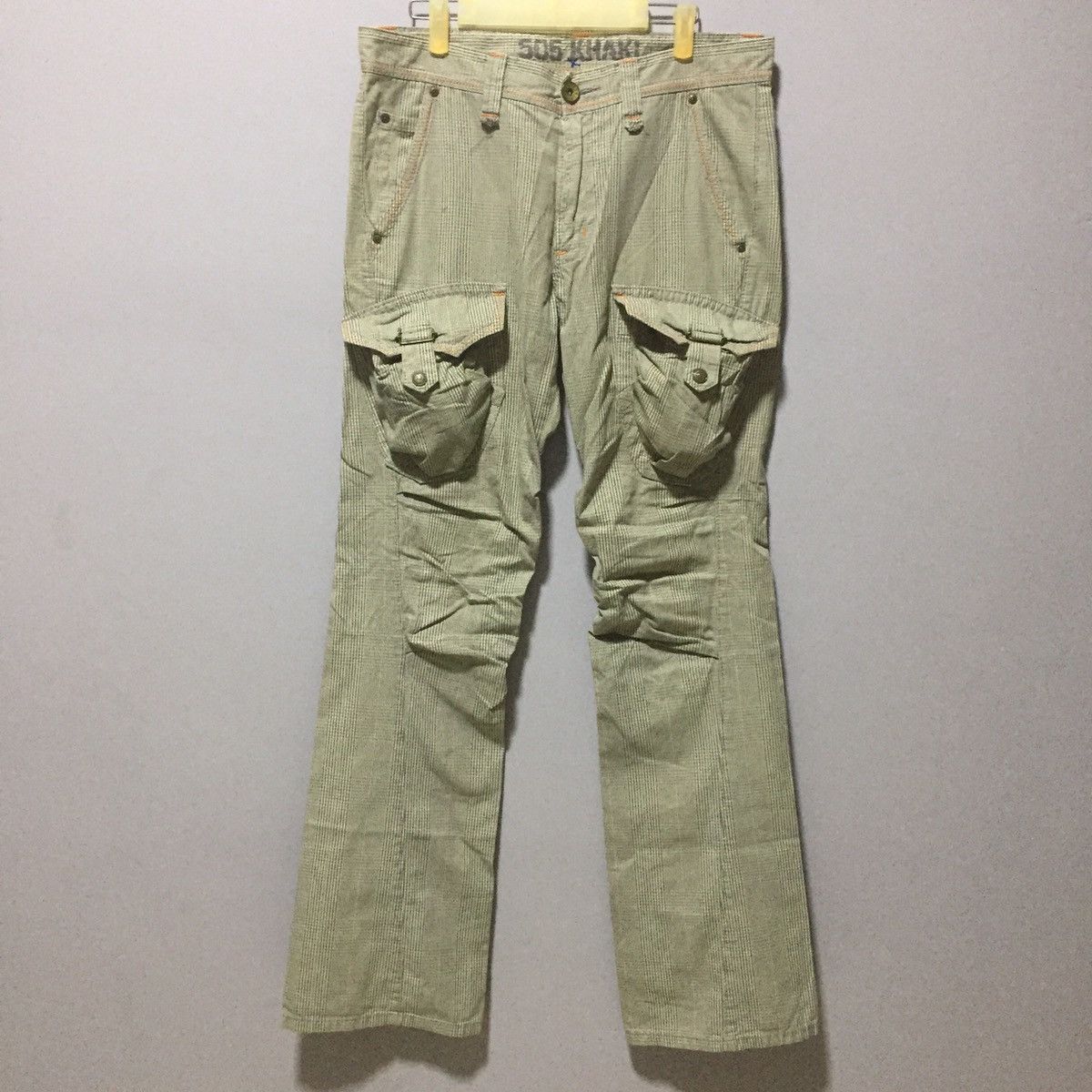 Edwin Vintage Edwin 505 Khakis Checkered Cargo Pants Grailed