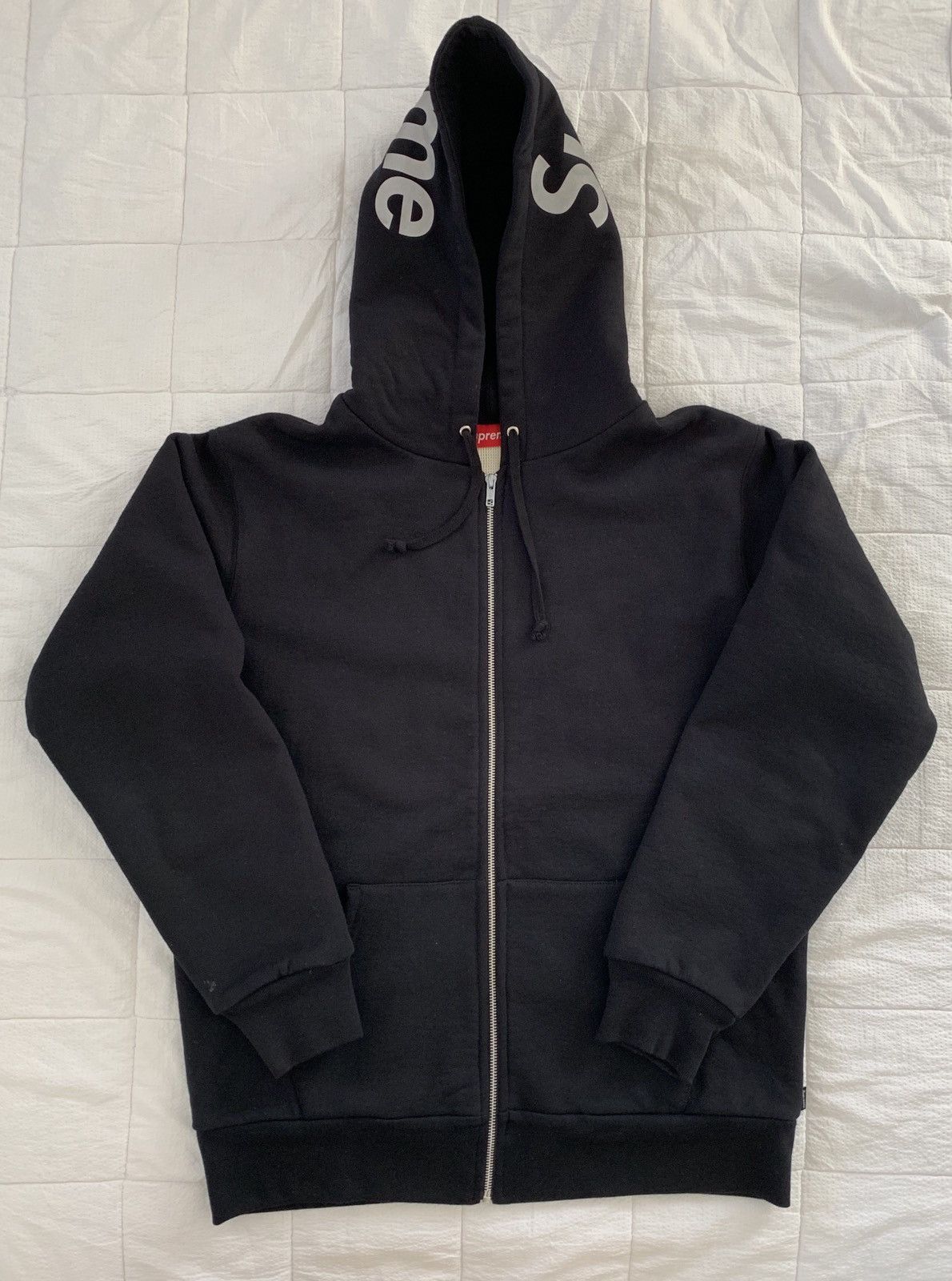 Supreme Supreme 3M Reflective Logo Thermal Zip-Up Jacket (Black) | Grailed