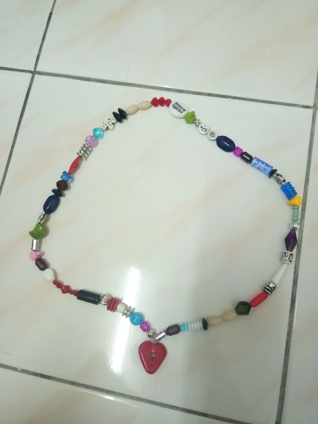 Hysteric Glamour × Japanese Brand Rare Hysteric Glamour beaded heart Necklace Size ONE SIZE - 4 Thumbnail