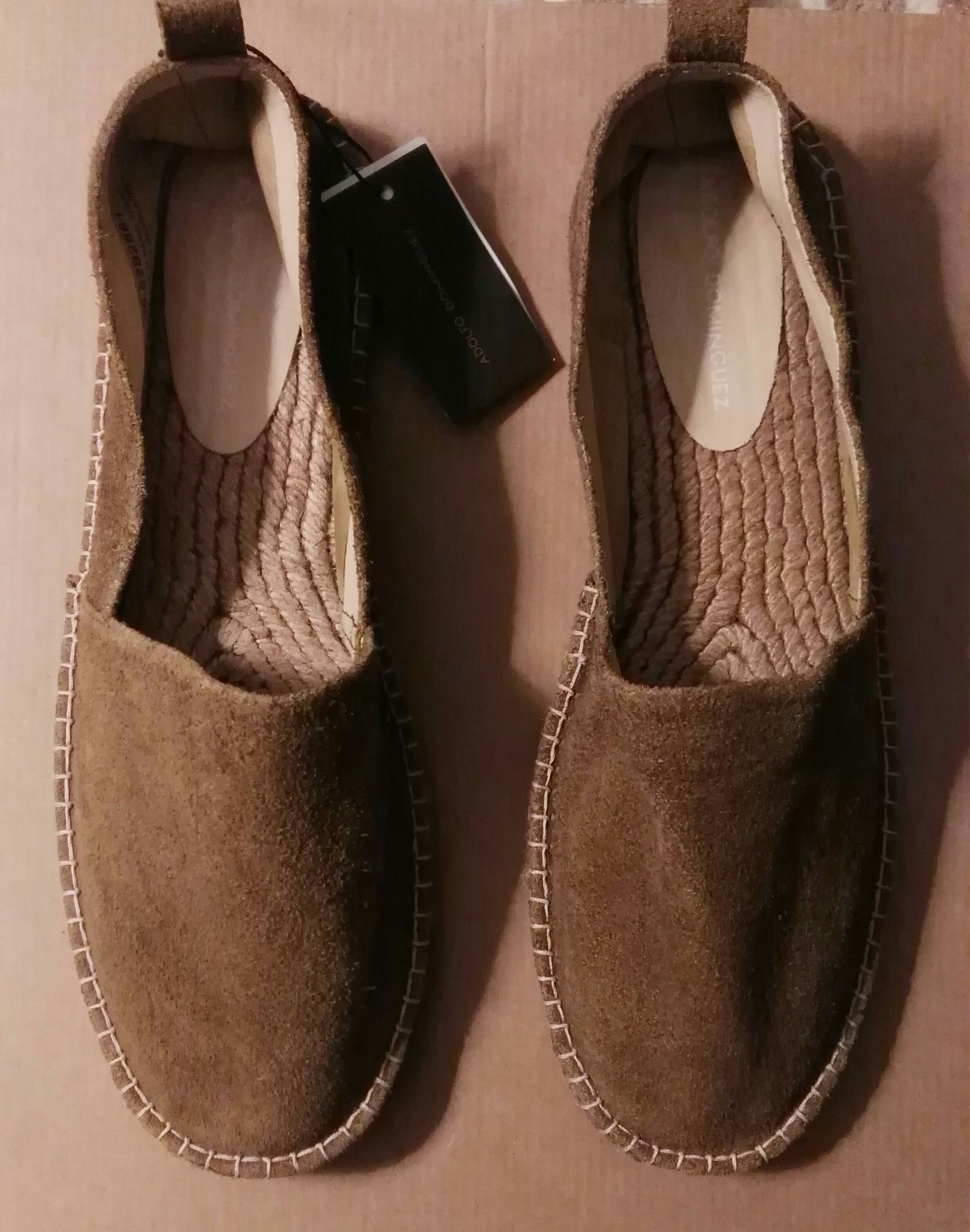 Adolfo Dominguez BNWT espadrilles leather and jute Grailed