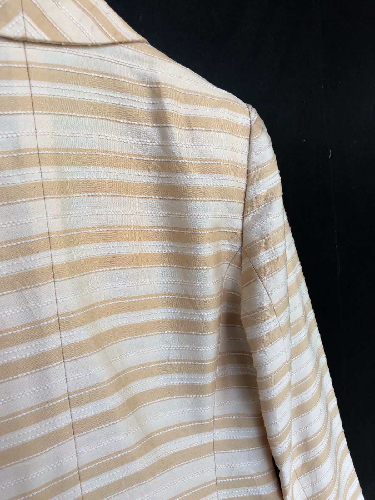 Christian Dior Monsieur Classic Christian Dior Striped Cropped Jacket Size US XS / EU 42 / 0 - 7 Thumbnail
