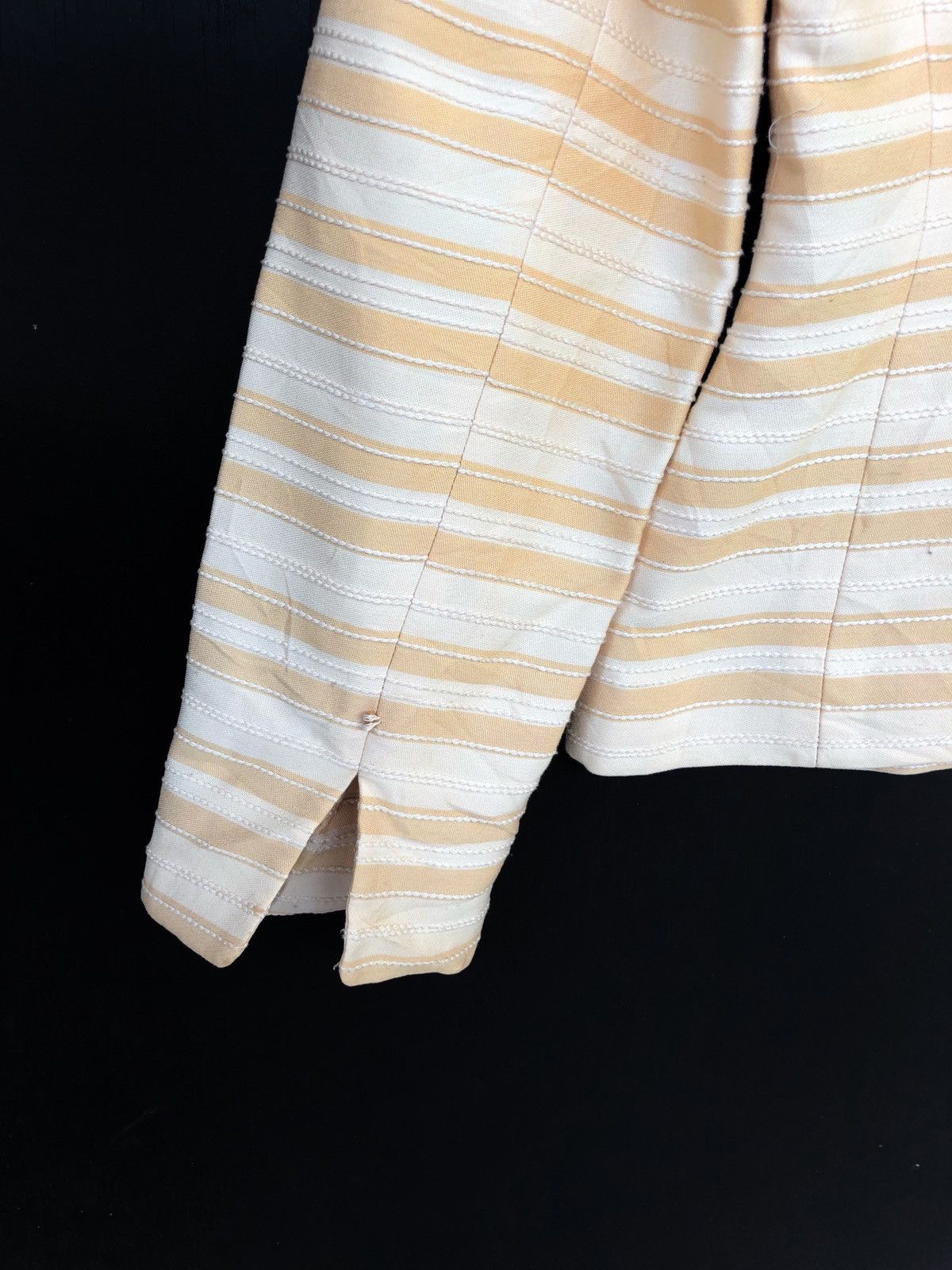 Christian Dior Monsieur Classic Christian Dior Striped Cropped Jacket Size US XS / EU 42 / 0 - 8 Thumbnail