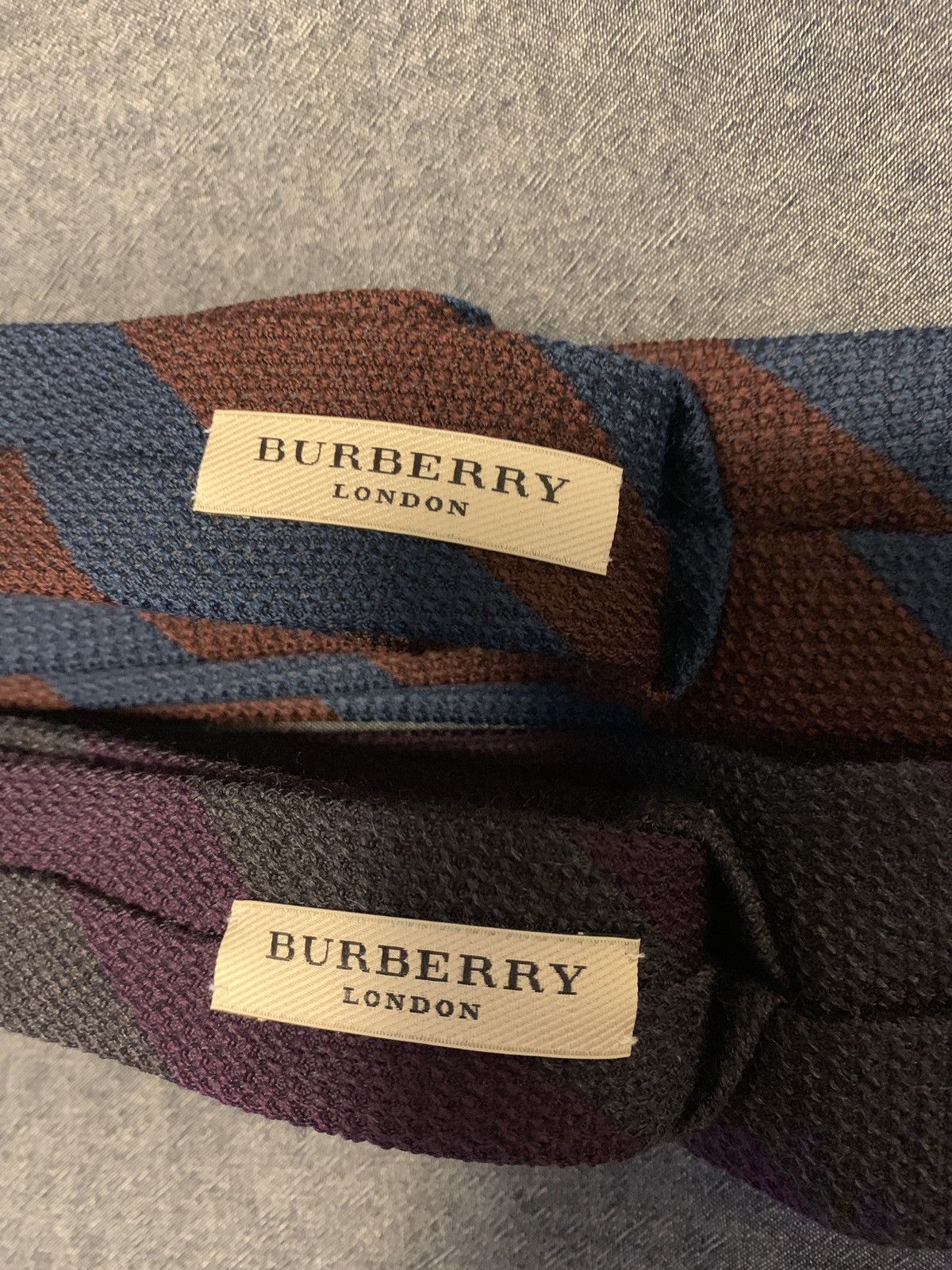Burberry Rare Original Burberry Handmade Ties (New) Size ONE SIZE - 3 Thumbnail