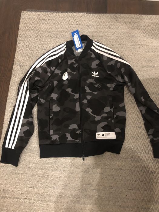 Bape Bape x adidas track jacket (black camo) | Grailed