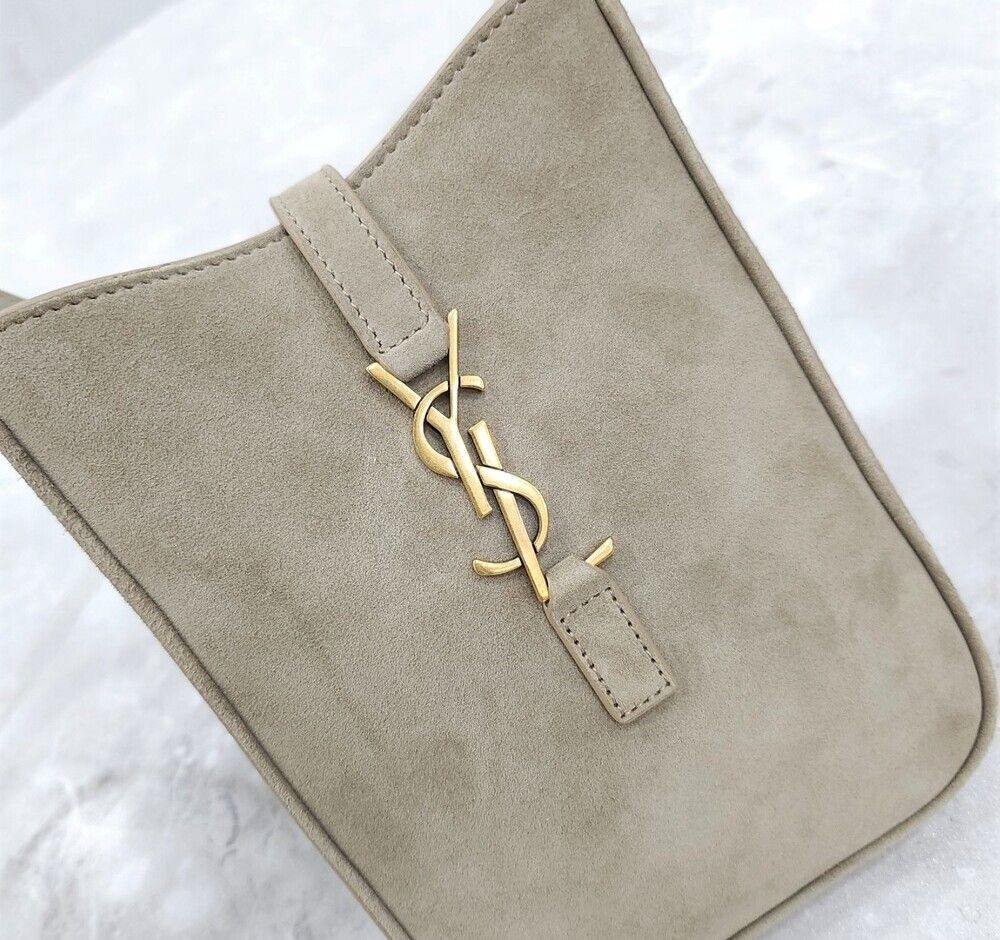 Yves Saint Laurent Vertical Suede Pouch Crossbody Bag Size ONE SIZE - 5 Thumbnail