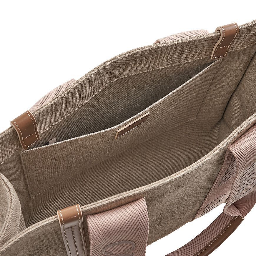 Chloe Linen Woody Tote Bag Size ONE SIZE - 8 Thumbnail