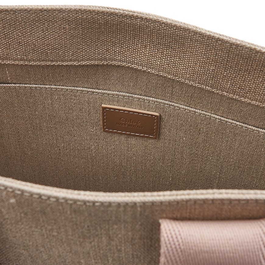 Chloe Linen Woody Tote Bag Size ONE SIZE - 9 Thumbnail