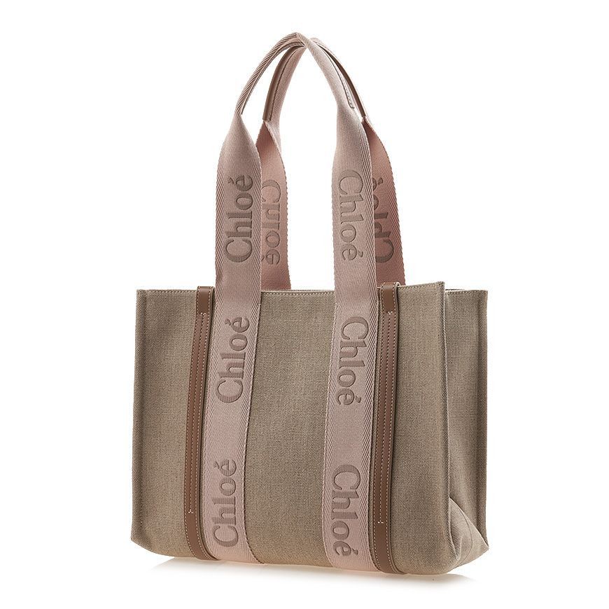 Chloe Linen Woody Tote Bag Size ONE SIZE - 2 Thumbnail