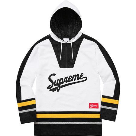 Supreme 3M® Reflective Hooded Hockey Top (White) | Grailed