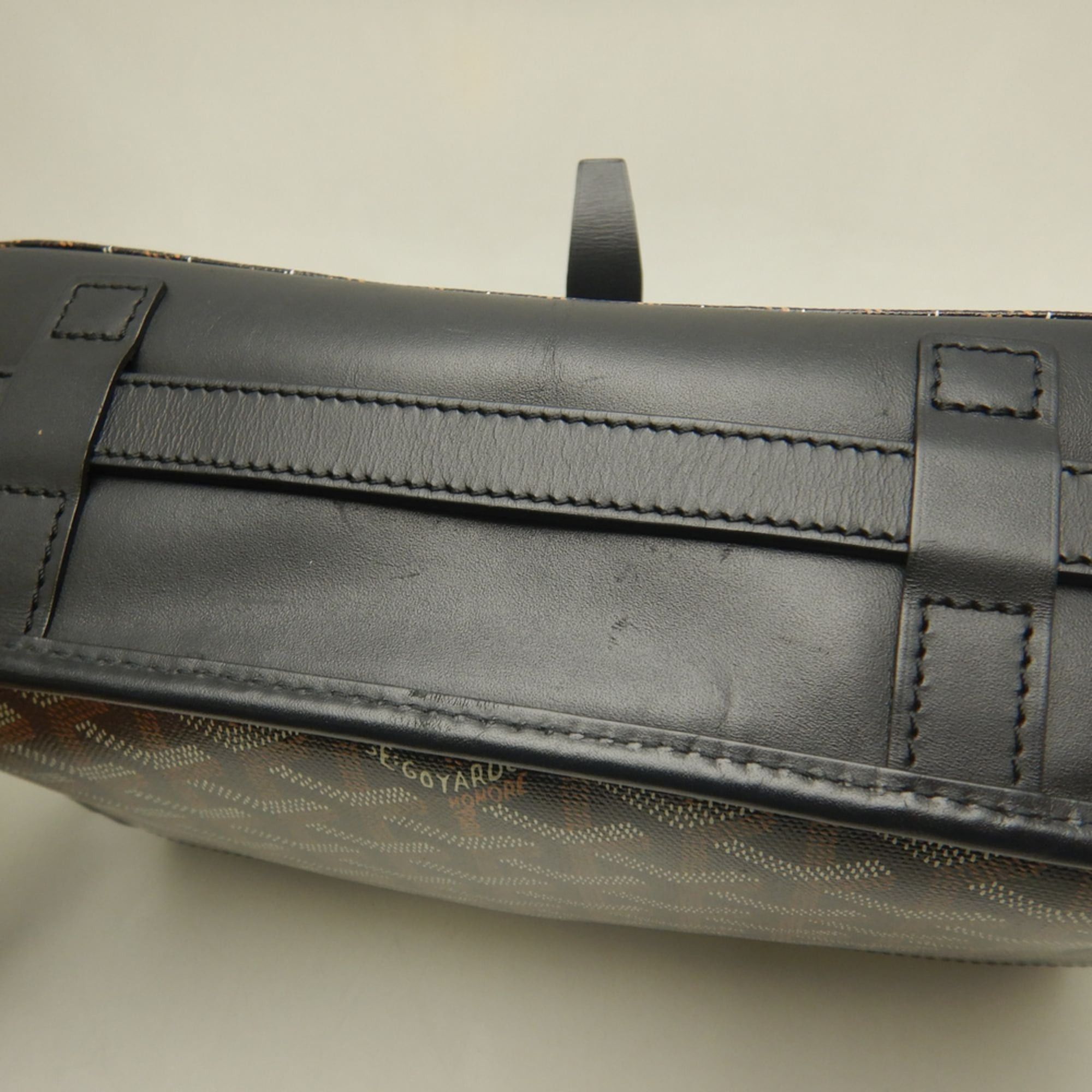 Goyard GOYARD Belvedere MM BELVE3MMLTY01CG01P Shoulder Bag, Goyardine Canvas, Black, Women's, 254158 Size ONE SIZE - 13 Thumbnail