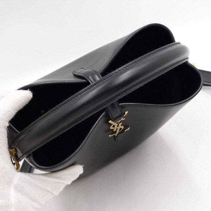 Yves Saint Laurent Small Shiny Leather Shoulder Bag and Crossbody Bag Size ONE SIZE - 6 Thumbnail