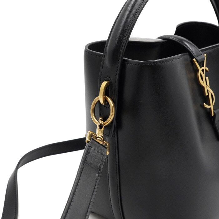 Yves Saint Laurent Small Shiny Leather Shoulder Bag and Crossbody Bag Size ONE SIZE - 8 Thumbnail