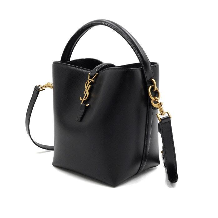 Yves Saint Laurent Small Shiny Leather Shoulder Bag and Crossbody Bag Size ONE SIZE - 2 Thumbnail