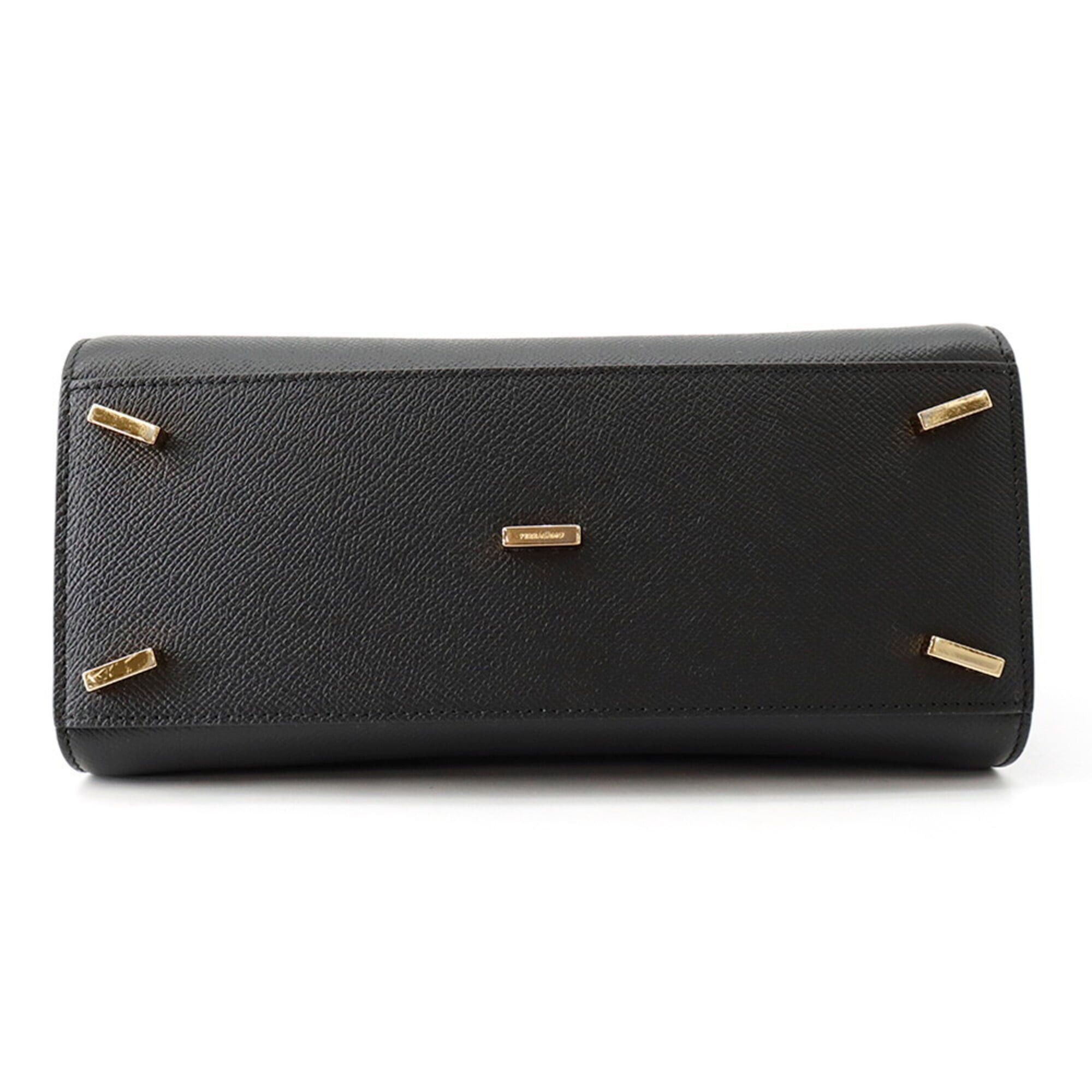 Salvatore Ferragamo Salvatore Ferragamo handbag New Studio Box S 21A210 2-way black for women Size ONE SIZE - 3 Thumbnail