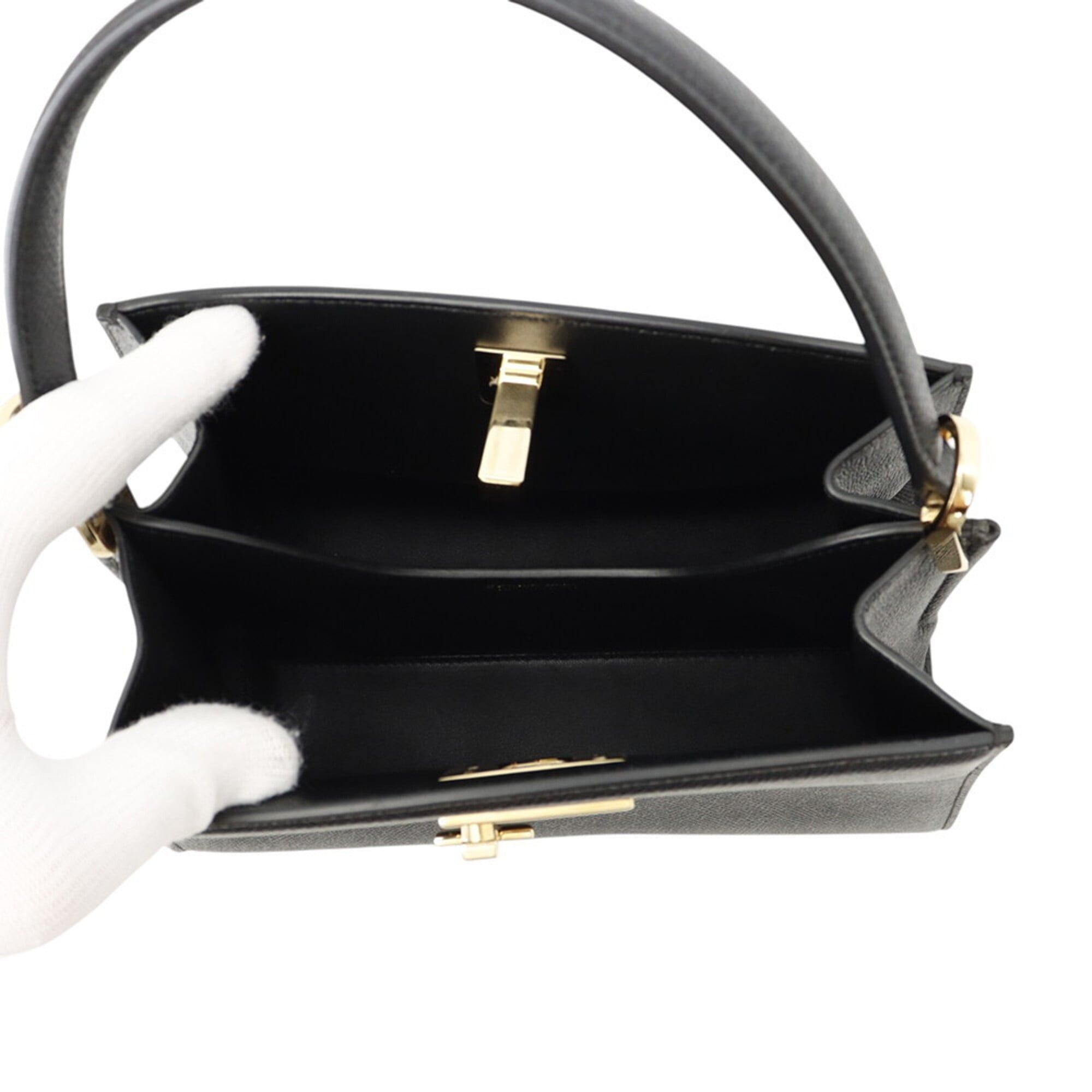 Salvatore Ferragamo Salvatore Ferragamo handbag New Studio Box S 21A210 2-way black for women Size ONE SIZE - 6 Thumbnail